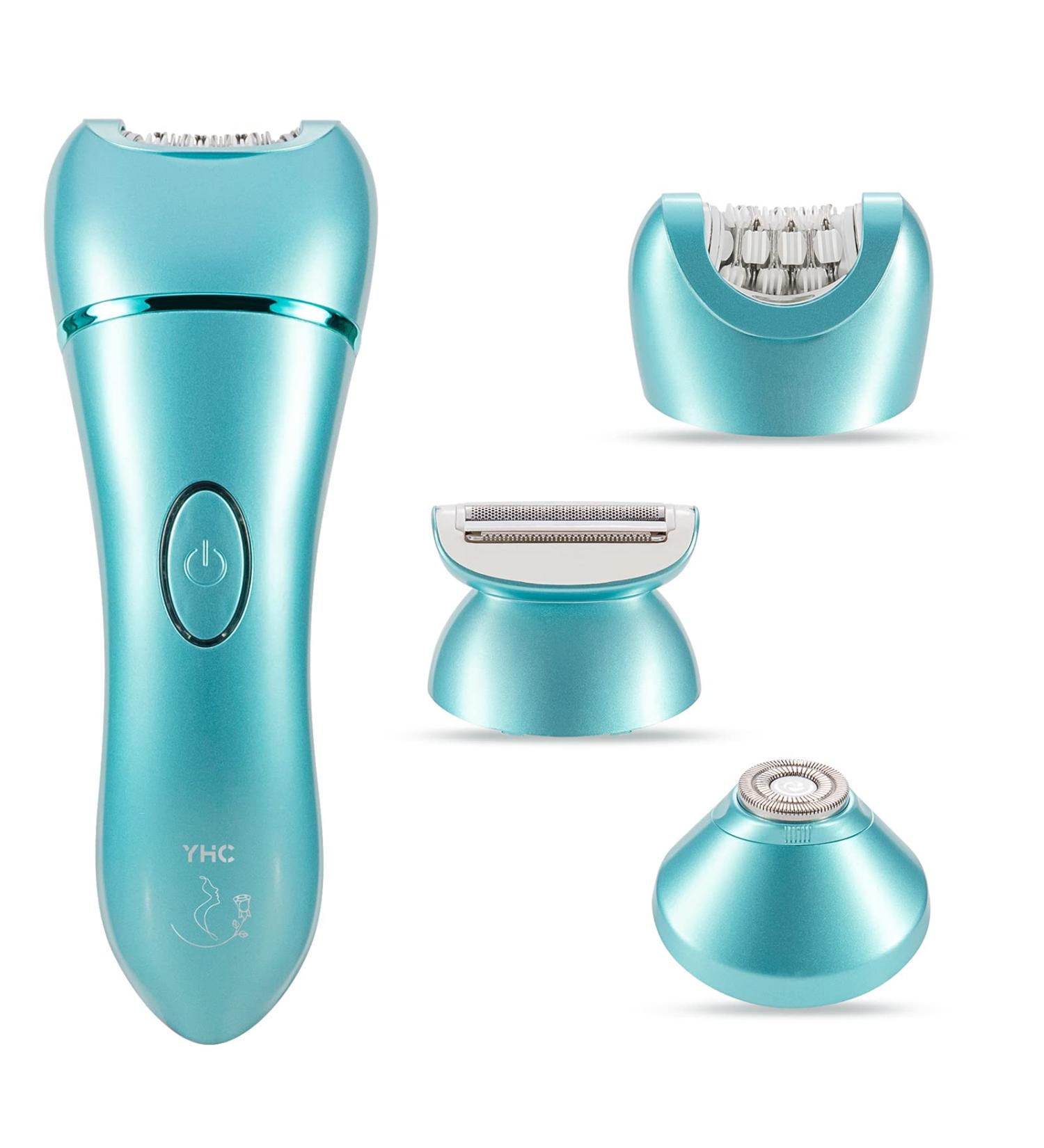 YHC 3-in-1 Epilator for Women - Electric Razor & Facial Hair Remover - Cordless, Rechargeable, Wet & Dry - Ideal for Face, Legs, Arms, Bikini - Buy Online on GoSupps.com