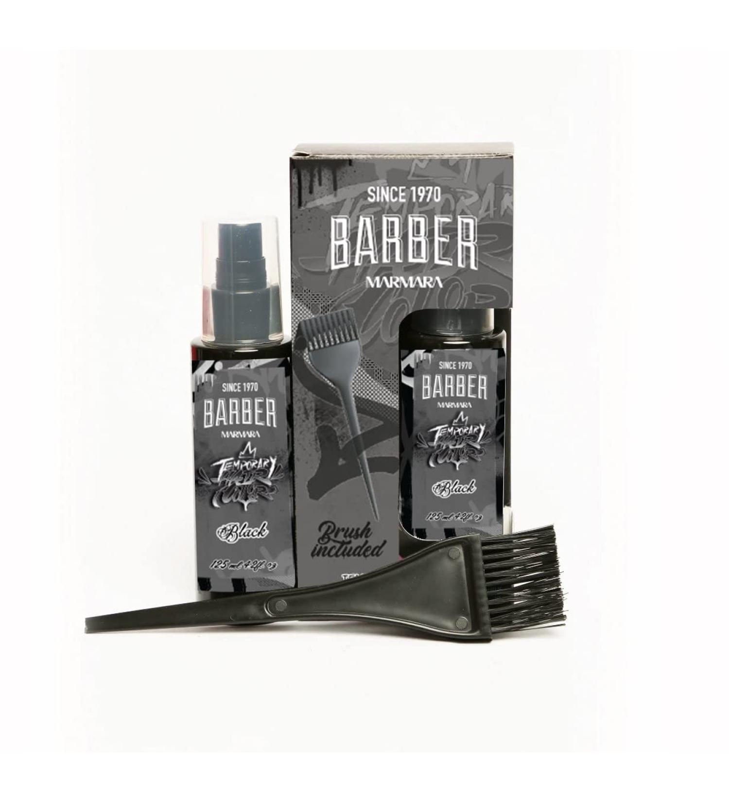 BARBER MARMARA Black Temporary Hair Colour 125ml | Moustache & Beard Color | Ammonia & Peroxide Free | Eliminates Grey for Fuller Look - Buy Online on GoSupps.com
