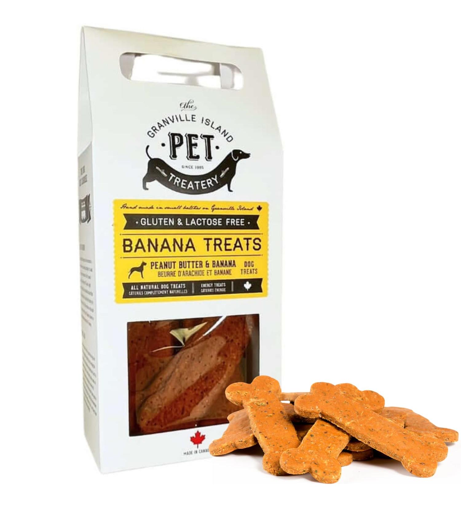 The Granville Island Pet Treatery|Gift Box Peanut Butter & Banana Biscuits for Dogs All Natural & Chemical- Free Great As A Hostess Gift Or Thank You Made in Canada|06955 Peanut Butter & Banana 200 g (Pack of 1) - Buy Online on GoSupps.com