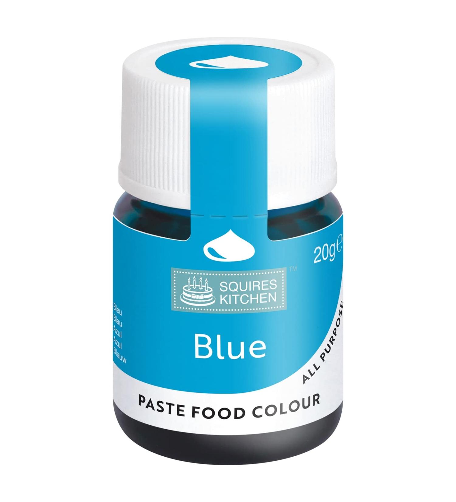 Squires Kitchen Blue Food Colouring Paste - 20g | Concentrated Color for Sugarpaste, Fondant, Buttercream, and More - Buy Online on GoSupps.com