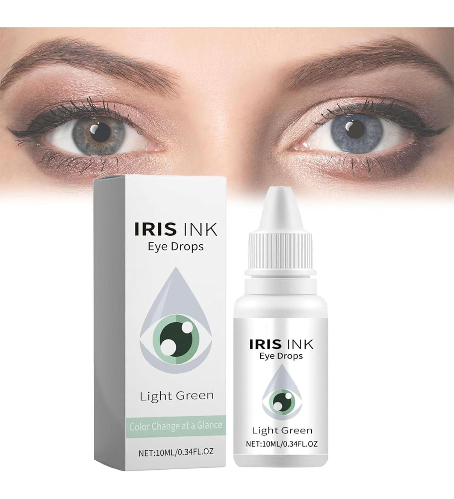 Eye Color Changing Drops Change Eye Color Drops Natural Eye Drops for Dry Eyes IrisInk Eye Drops Fancy Drops Change Your Eye Color Lighten & Brighten Your Eye Color (Green) - Buy Online on GoSupps.com