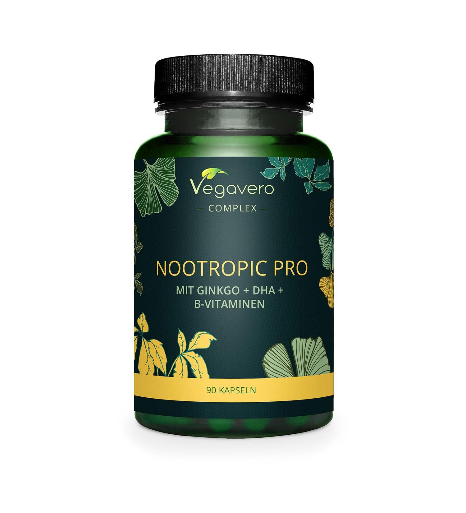 Vegavero Nootropics Brain Supplements | Ayurvedic Formula | Vegan | 90 Capsules - Buy Online on GoSupps.com
