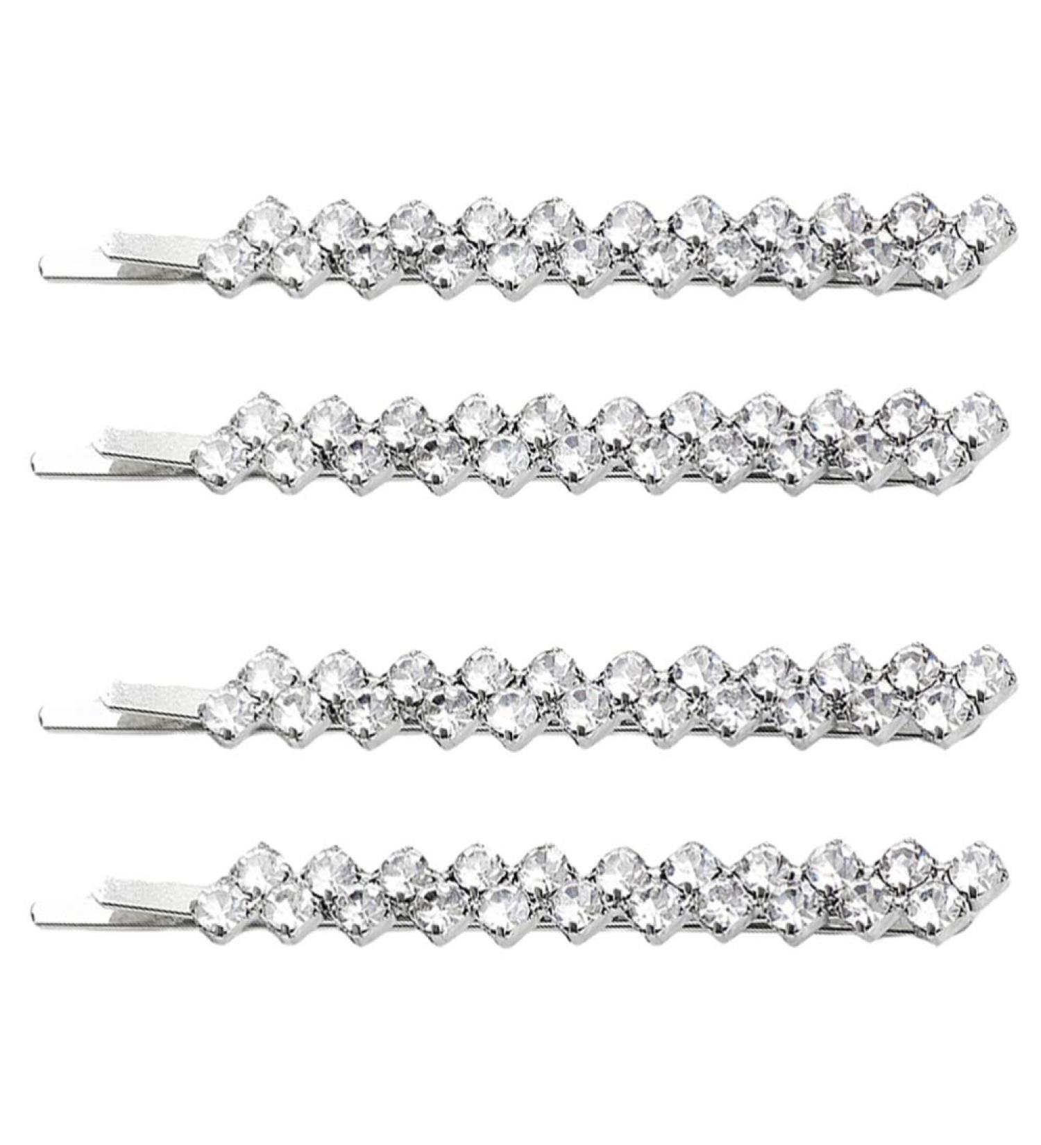 Beaupretty 4-Piece Rhinestone Bobby Pins Set - Wedding Hair Accessories for Women - Buy Online on GoSupps.com