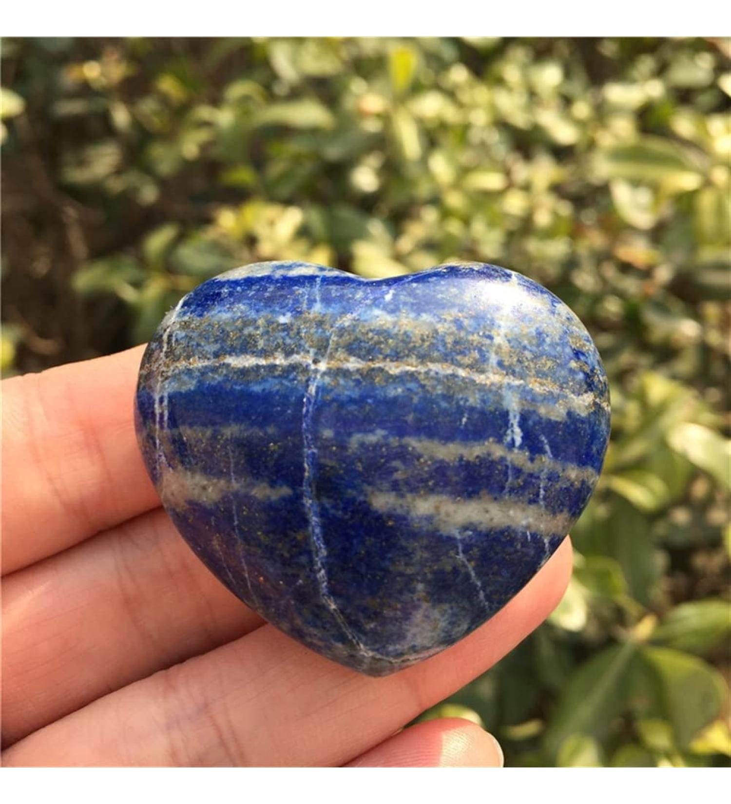 Natural Crystal Rough Beautiful Natural Lapis Lazuli Crystal Heart Polished Gemstone Crystal As Gift Stones - Buy Online on GoSupps.com