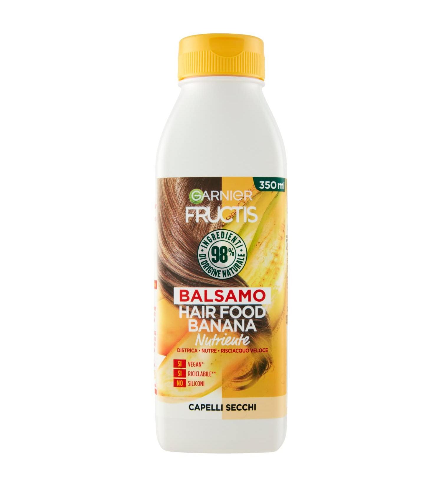 Garnier Fructis Banana Hair Food Balm for Dry Hair - 350 ml | Nourishing & Hydrating Treatment - International Shipping - Buy Online on GoSupps.com