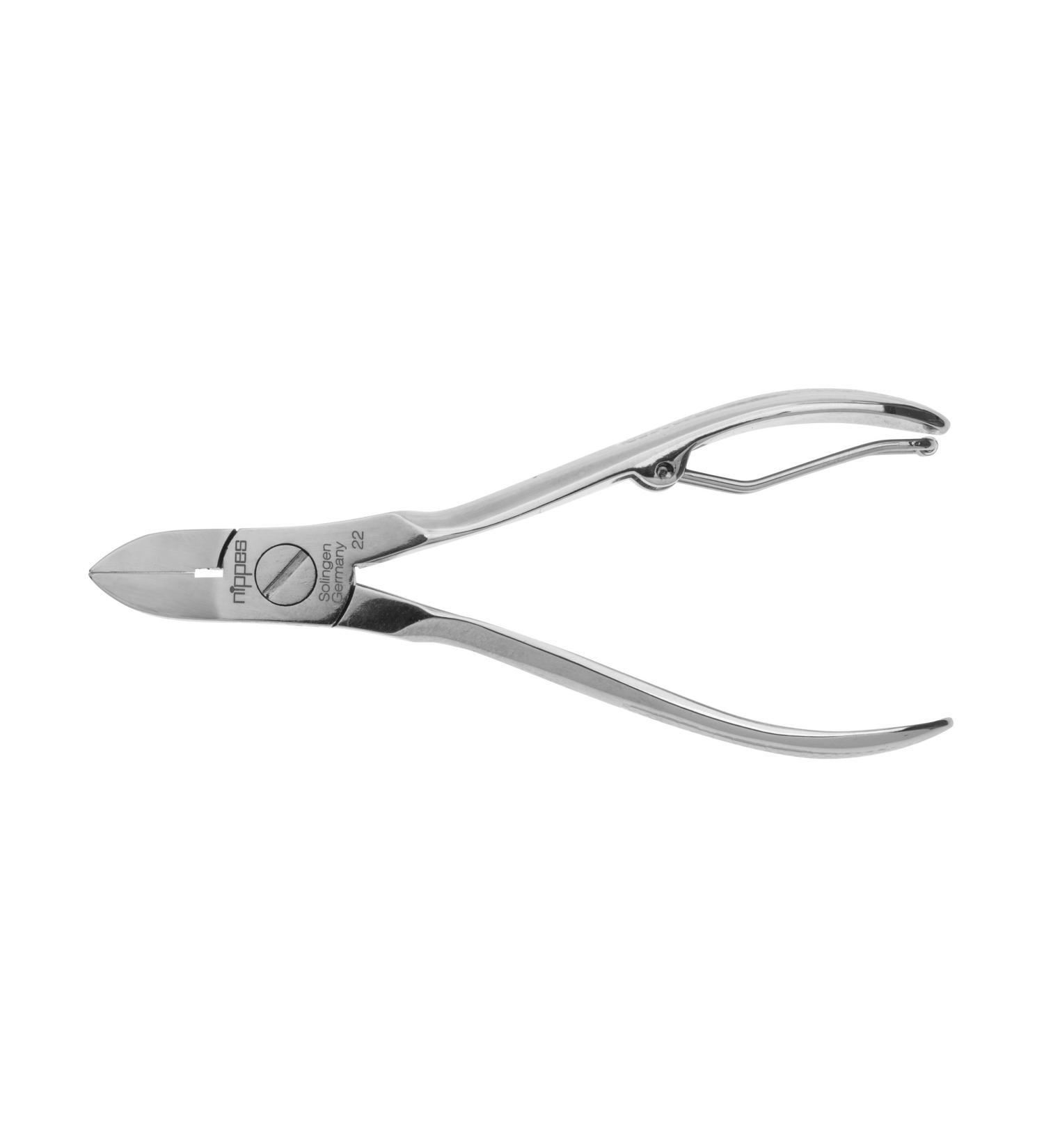 Nipple Solingen Nail Tongs for Strong Toenails - 10 cm Nickel-Plated Steel Professional Foot Care Pliers - Buy Online on GoSupps.com