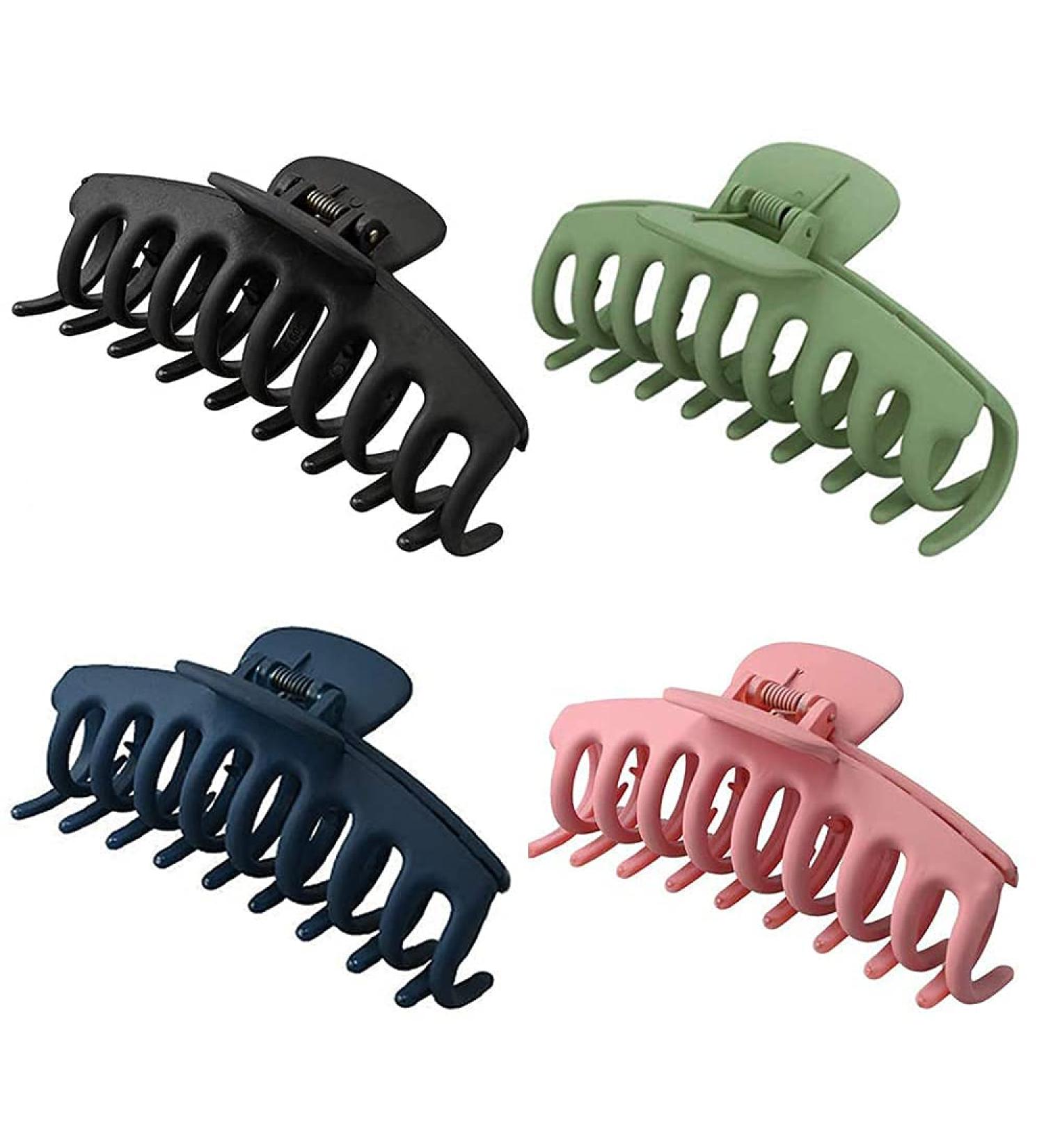 Luatuer Hair Clips for Women - Non-Slip Acrylic Hair Claws Set of 4 for Thick & Thin Hair - Buy Online on GoSupps.com