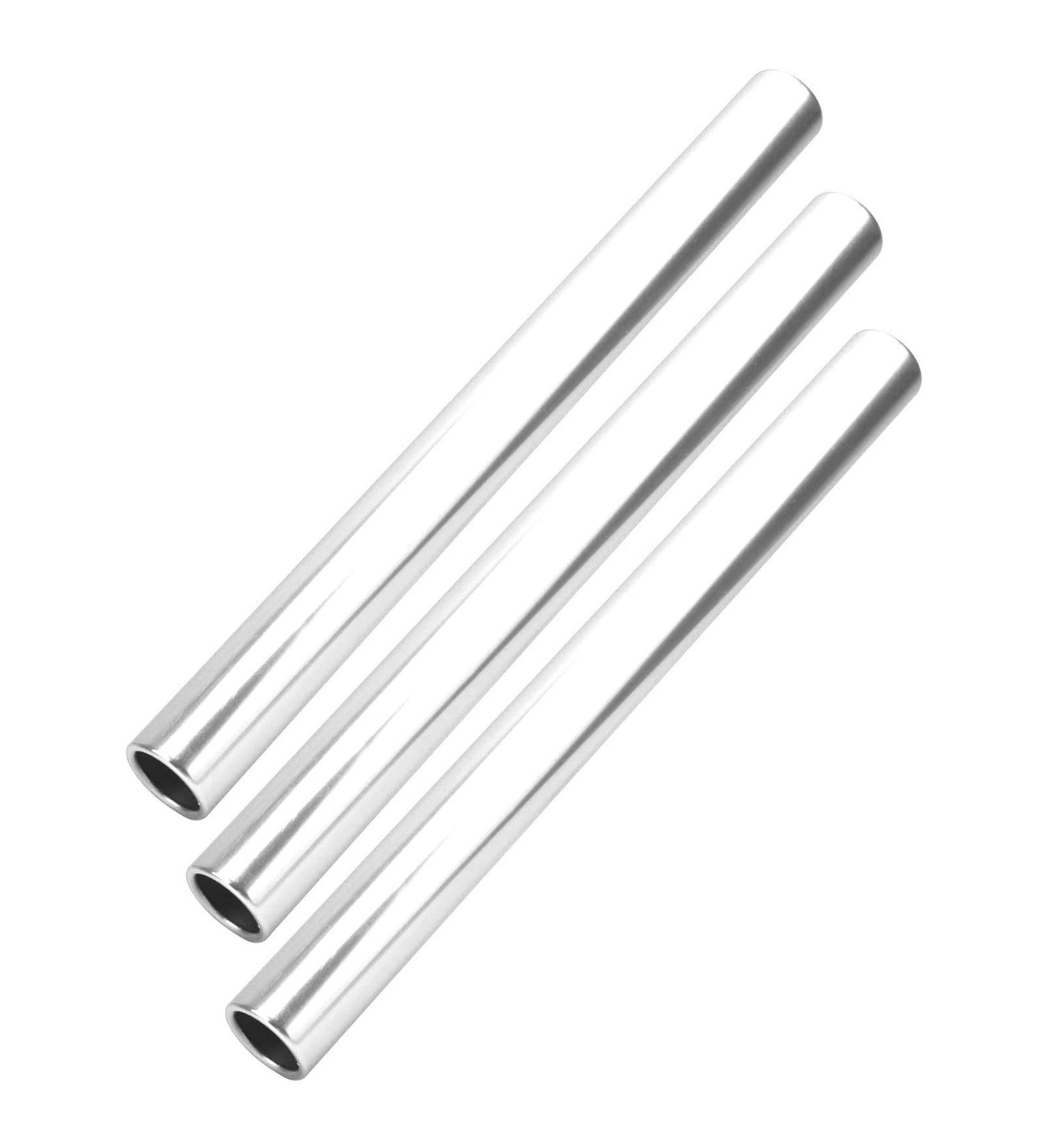 VGEBY 3pcs Aluminium Alloy Relay Baton for Track and Field Running Races - Silver - Buy Online on GoSupps.com