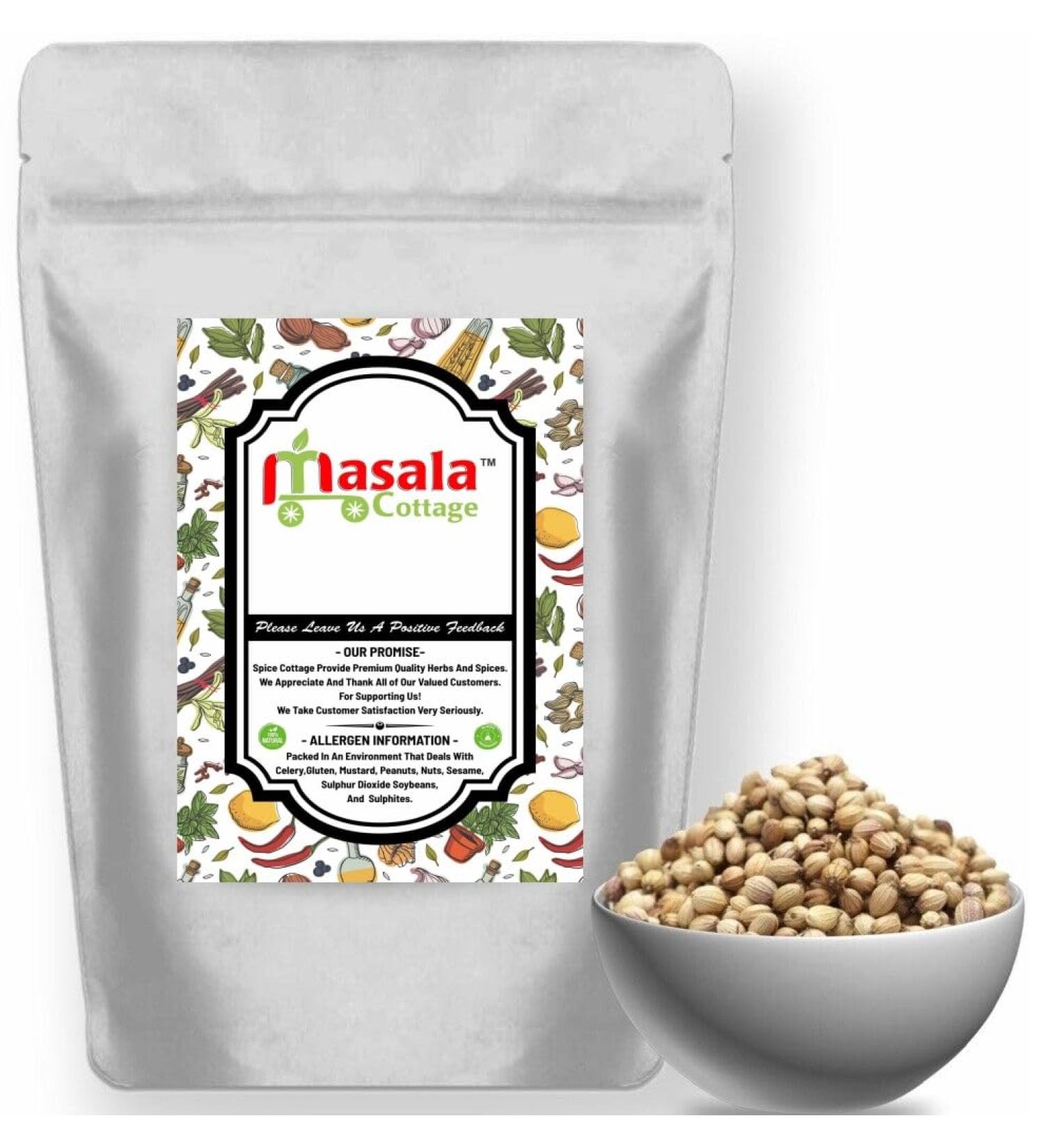 Coriander | Corriander Seeds whole Premium Quality by Masala Cottage 25g-1.9kg (90 Grams) 90 Grams - Buy Online on GoSupps.com