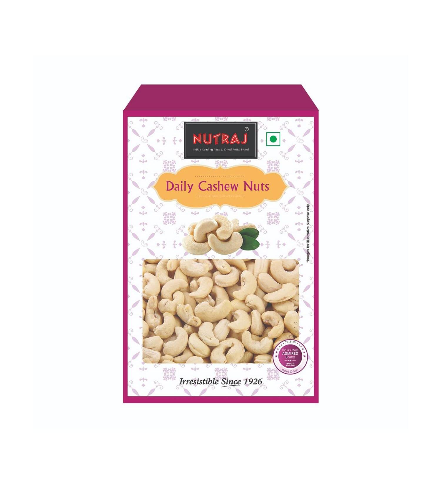 Nutraj Daily Cashew Nuts 500 gm - Buy Online on GoSupps.com