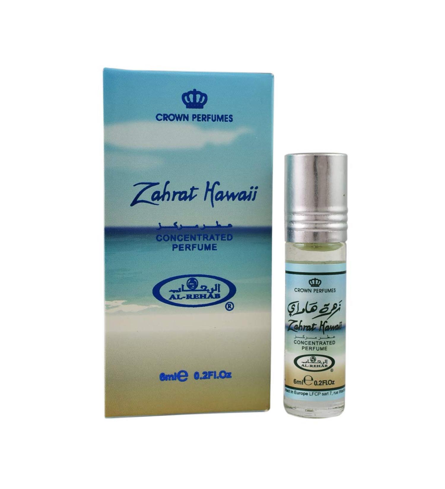 Zahrat Hawaii - 6ml (.2 Oz) Perfume Oil By Al-rehab (Crown Perfumes) (6 x 6ml (Box of 6 x 6ml)