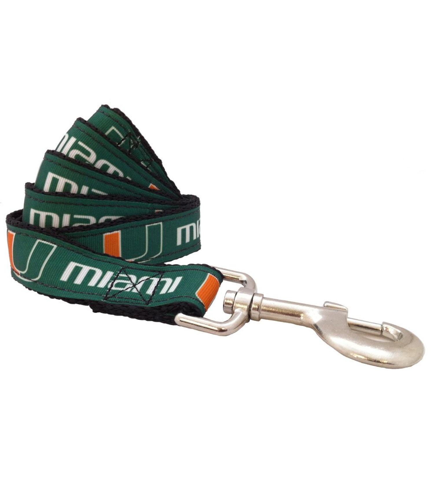 NCAA Miami Hurricanes Dog Leash - Large | Official All Star Dogs Merchandise - Buy Online on GoSupps.com
