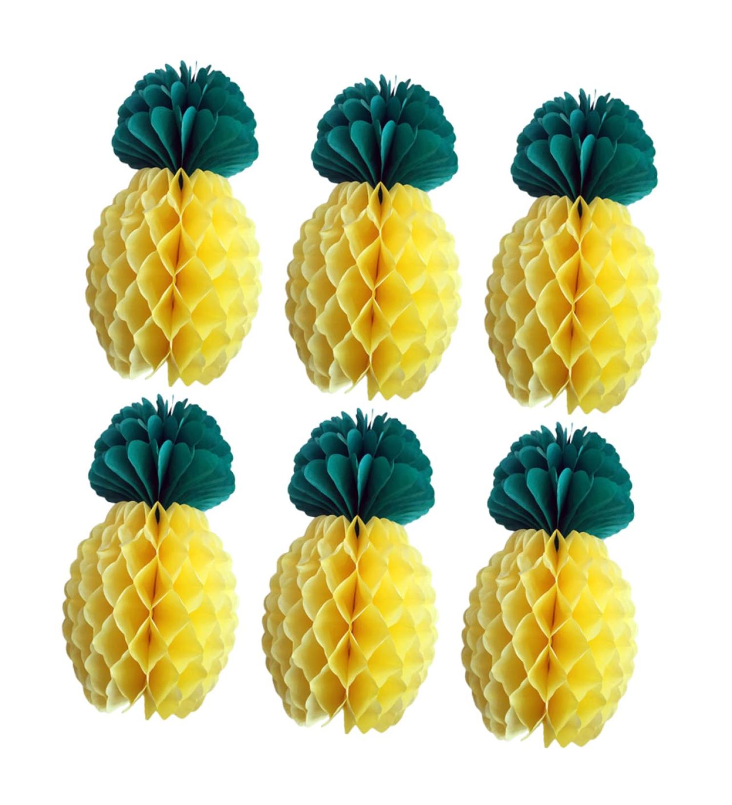 Alipis 6pcs Honeycomb Party Favors Paper Pineapple Decor Honeycomb Pineapple Party Decor Honeycomb Gift - Buy Online on GoSupps.com