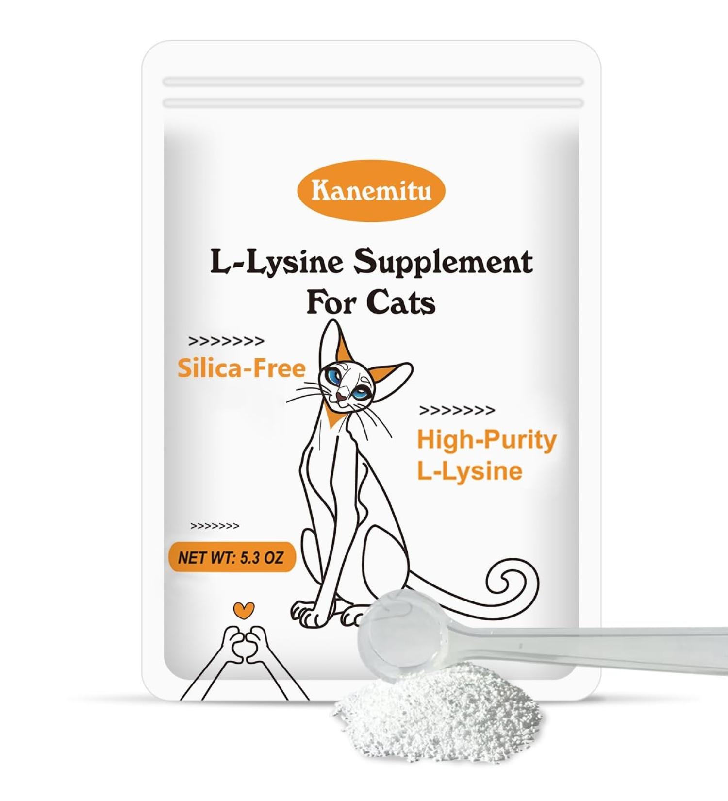 Lysine for Cats Micro Granulated L-lysine Supplement Immune Support L Lysine Kitten Eye Sneezing Runny Nose Relief Squinting Watery Eyes Llysine Silicon Dioxide Free 5.3OZ - Buy Online on GoSupps.com