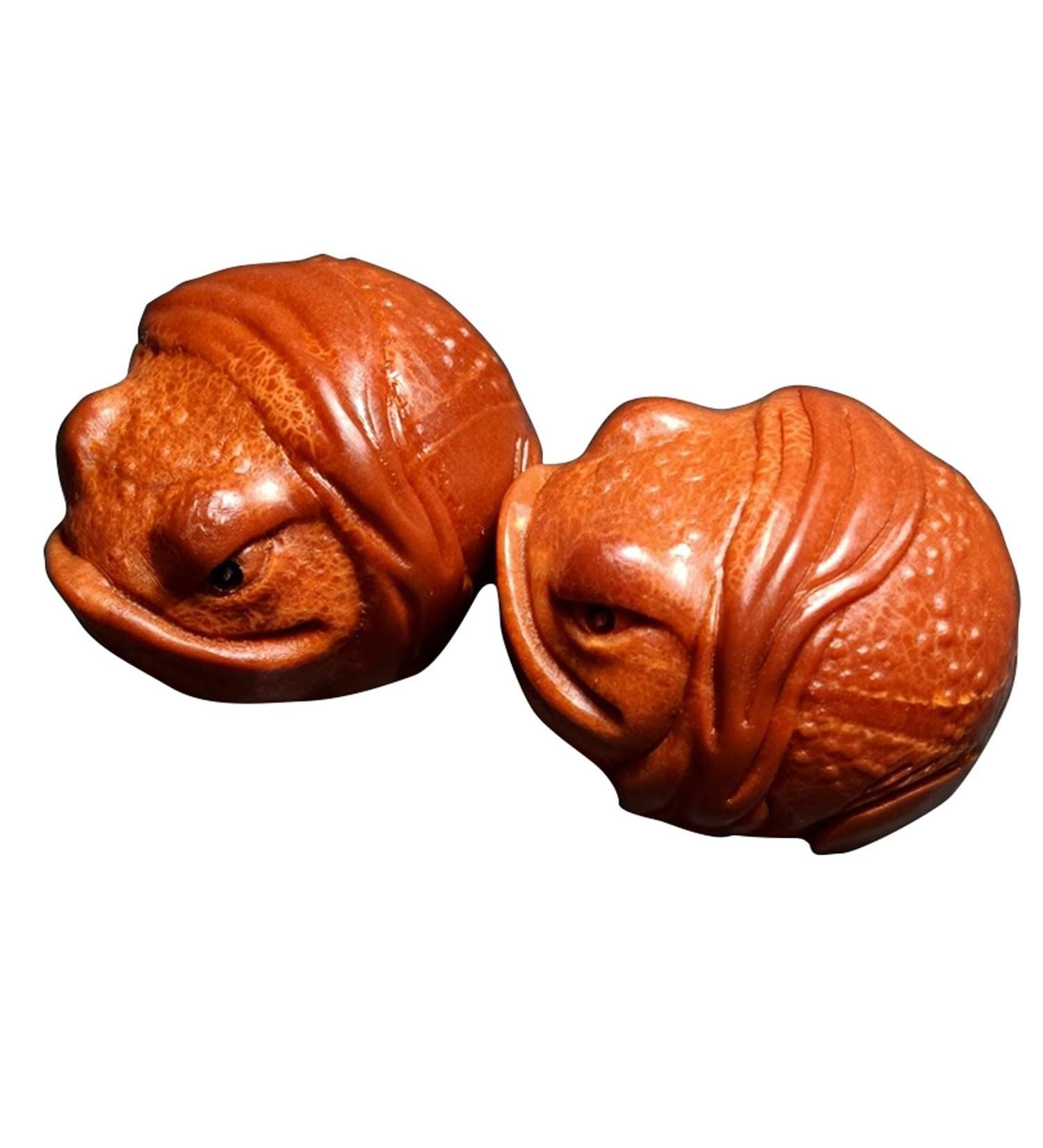UNbit Stress Ball Baoding Balls - Marble & Copper Alloy Healing Therapy - Walnut Shape Hand Therapy (2pcs) - Buy Online on GoSupps.com