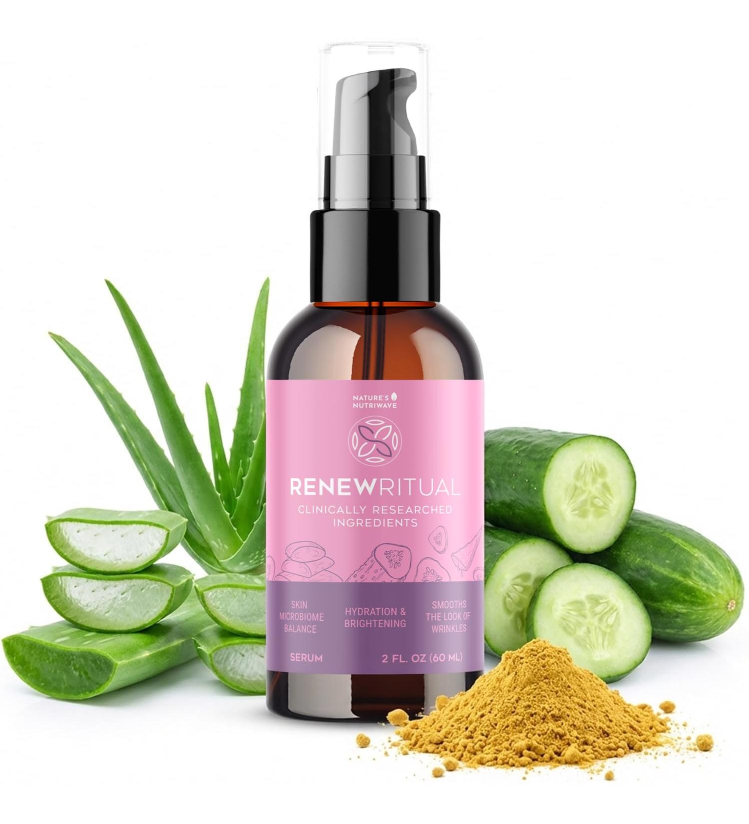 RenewRitual Lightweight Daily Face Serum with a Clean Formula Non-GMO Easy to Use Made in the USA 2 fl oz (60 mL) 1 Month Supply 2 Fl Oz (Pack of 1) - Buy Online on GoSupps.com