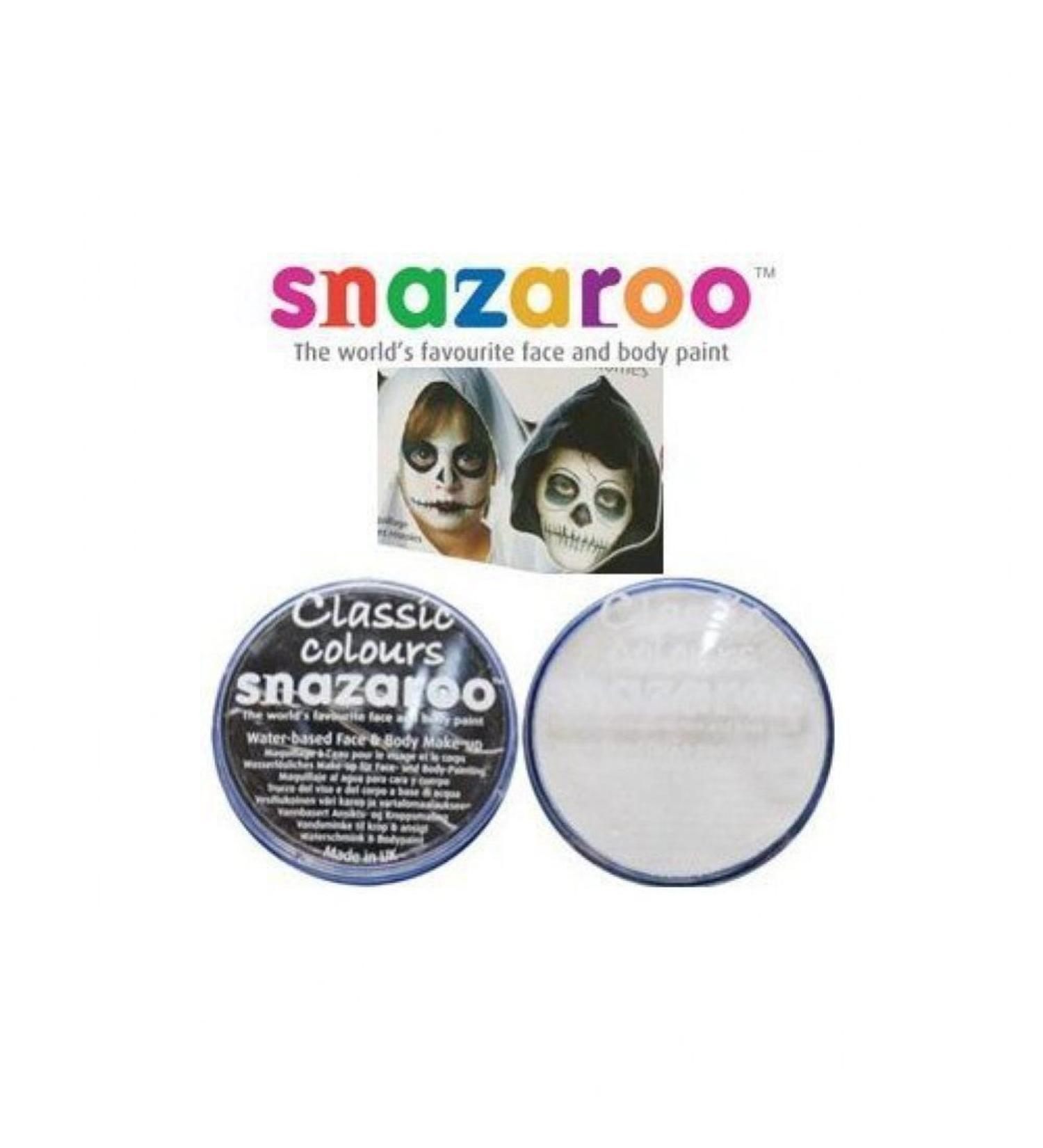 Snaza Roo Halloween Black & White Face Paint Kit for Fancy Dress | Water Based Body Paint Set 1 - Buy Online on GoSupps.com
