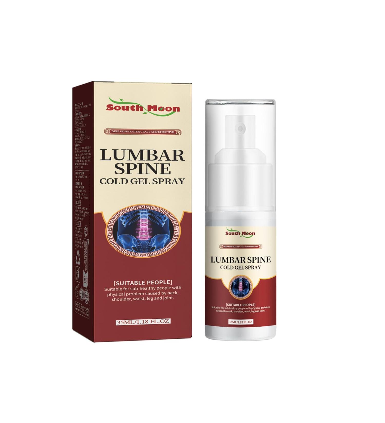 Lumbar Spine Relief Cold Spray Back Pain Relief Sprays Sciatica Pain Relief Gel Sprays Lumbar Pain Relief Herbal Sprays Cold Compress Lumbar Pain Relief Spray Lumbar Pain Relief Gel Spray - Buy Online on GoSupps.com