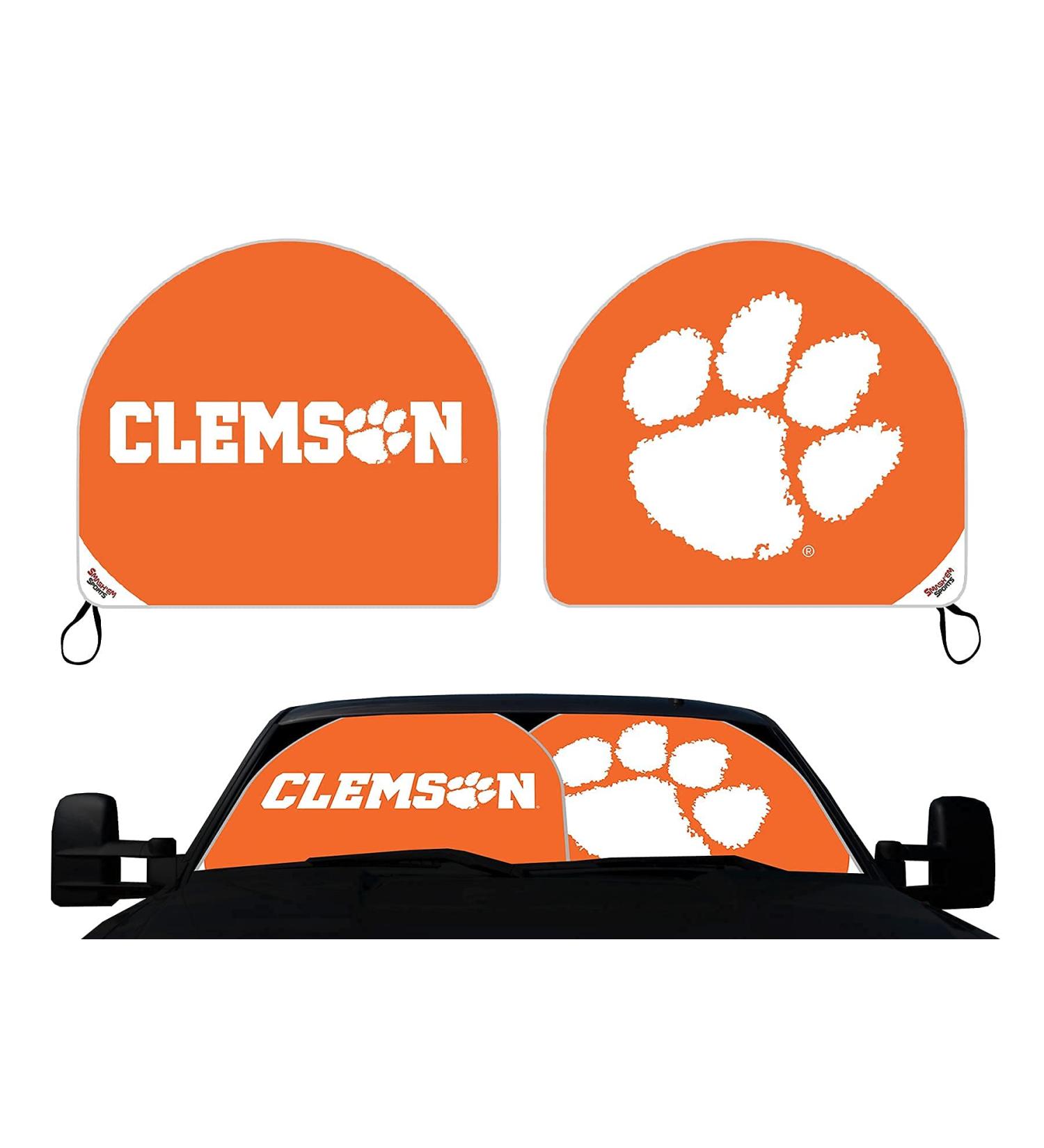 Clemson Tigers Sports Dome Auto Sunshade - Smash'em Sunshade for Cars - Buy Online on GoSupps.com