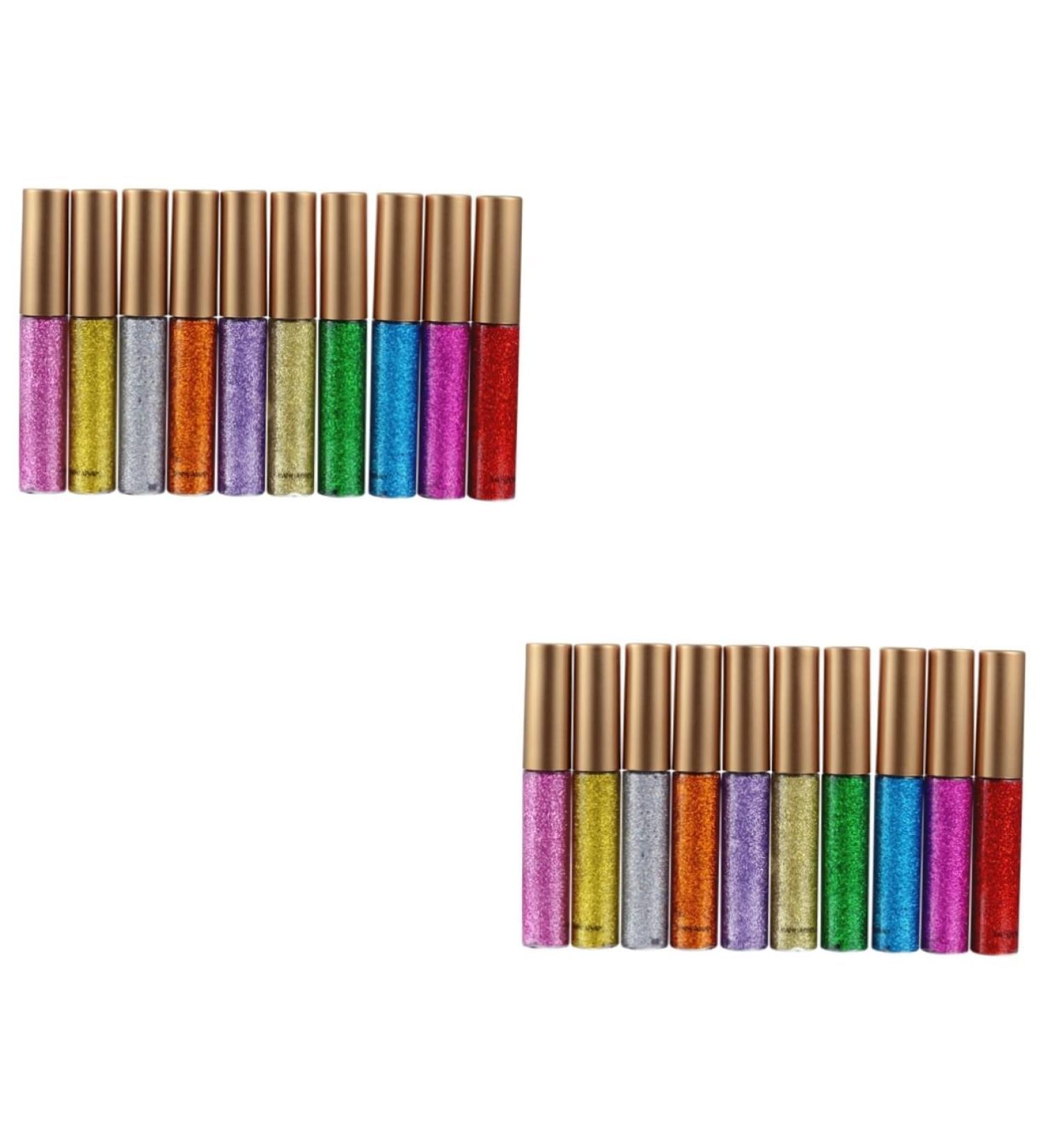 FOMIYES Liquid Eyeshadow 20 Pcs Eyeshadow Eye Shadow Eyeliner Pencil Glitter Eyeliner Liquid Eyeliner Colorful Shiny Eyeshadow - Buy Online on GoSupps.com