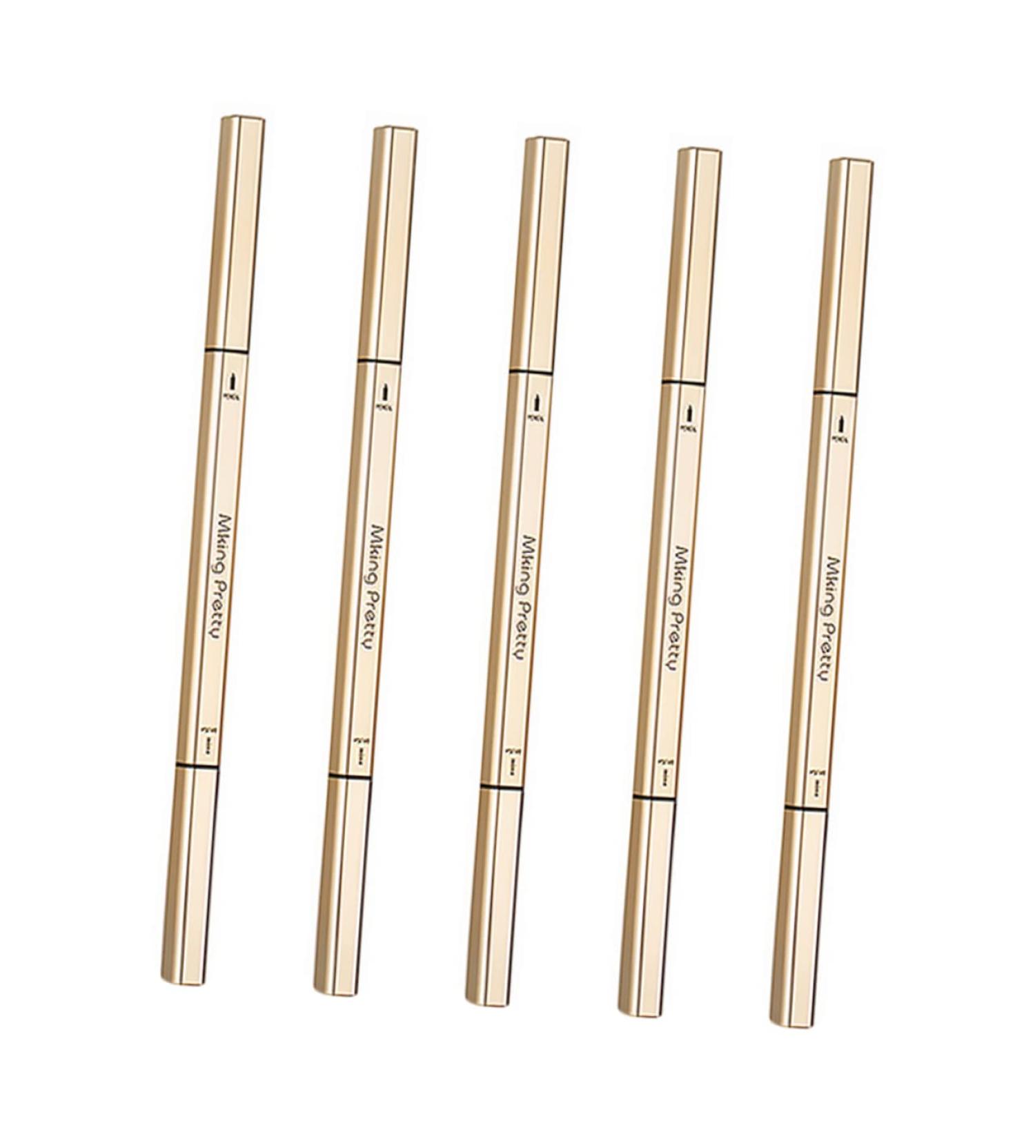 BIUDECO 5pcs Double Ended Eyebrow Pencil Women Eyebrow Pencils Waterproof Eyebrow Pens Eyebrow Ink Plastic - Buy Online on GoSupps.com