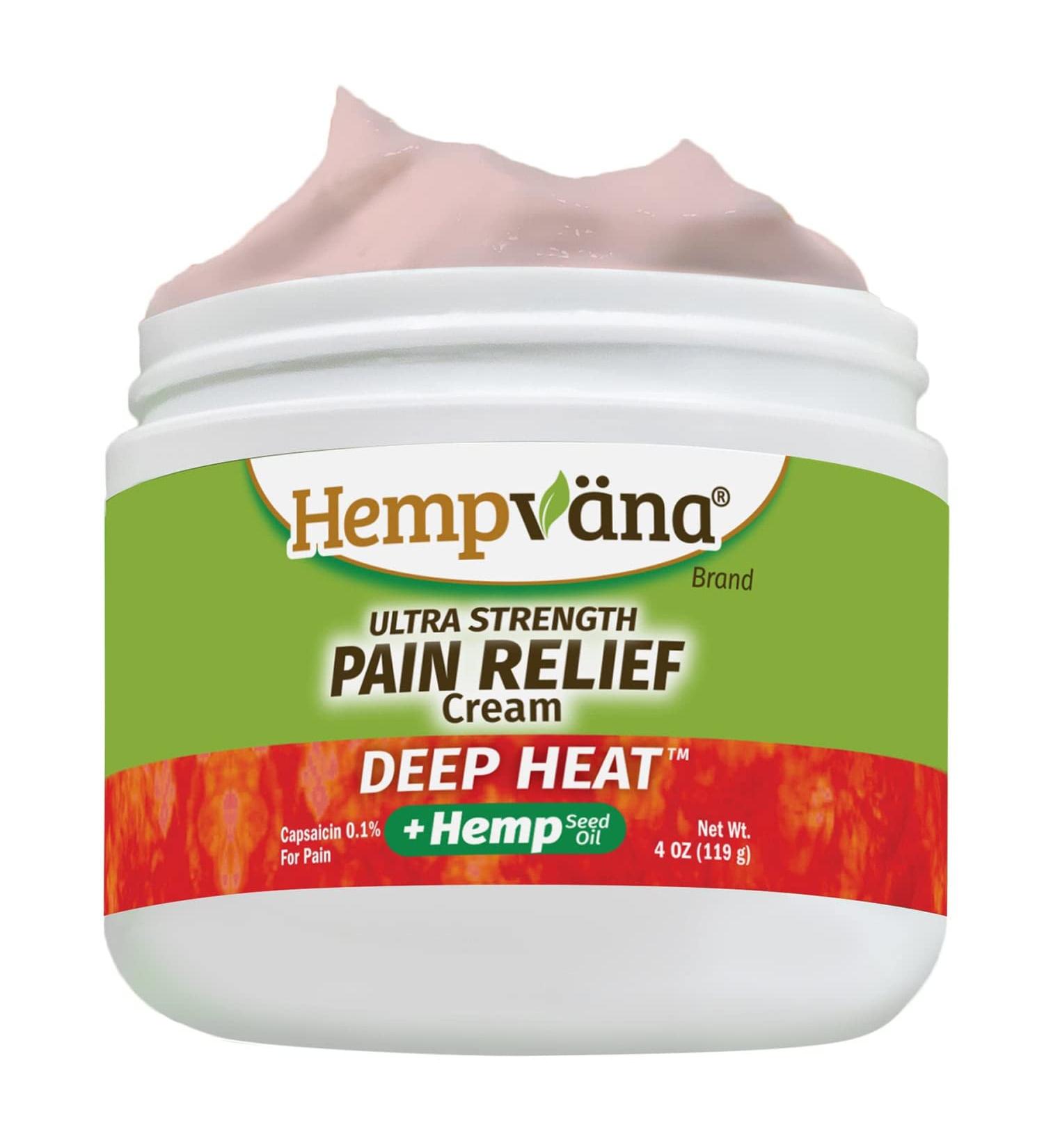 Hempvana Ultra-Strength Deep Heat | Penetrating Relief for Inflammation & Muscle Aches | 4 oz Mess-Free Formula - Buy Online on GoSupps.com
