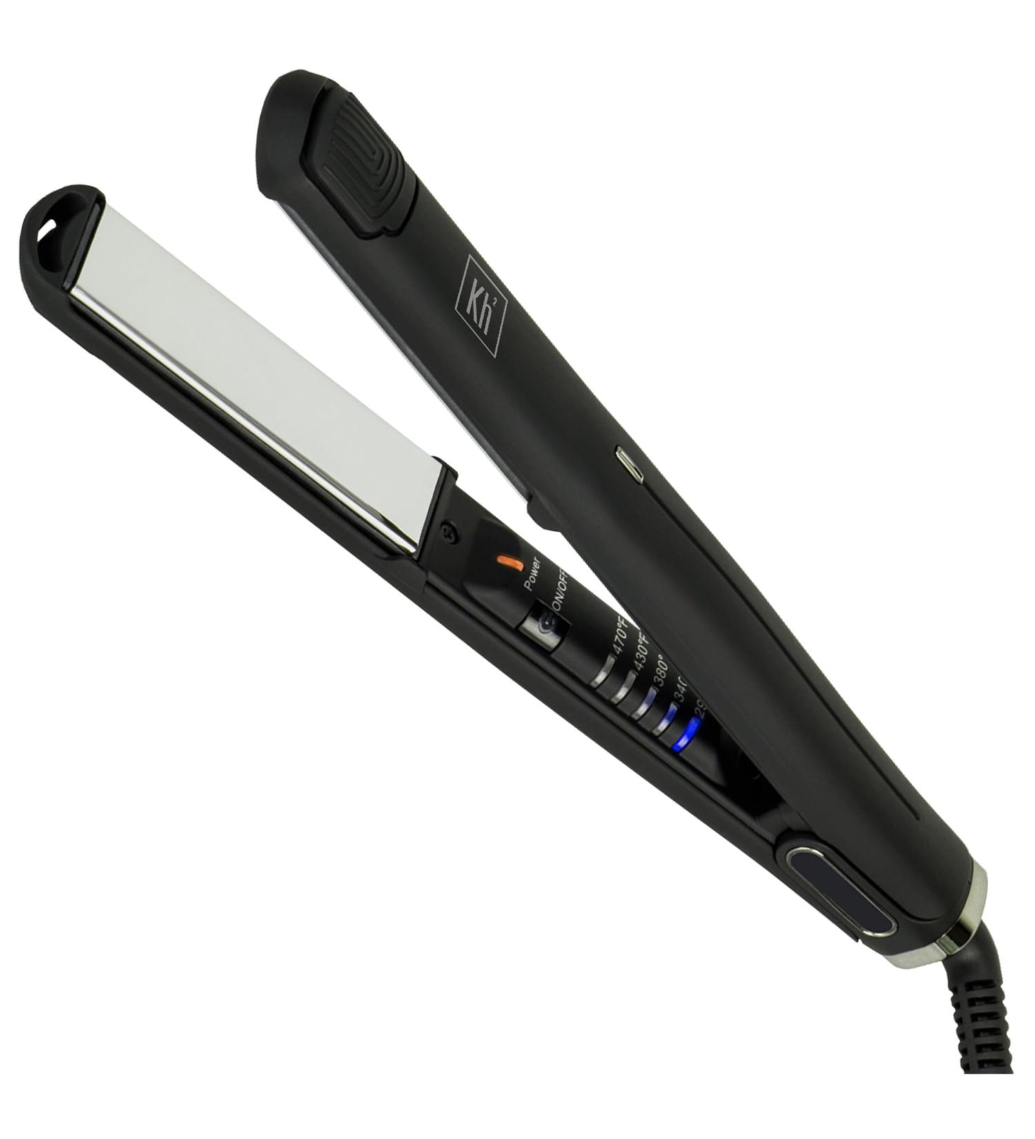 Buy Titanium Flat Iron Hair Straightener & Curler 2 in 1 | Professional Frizz Control Tool for All Hair Types | Perfect Holiday Gifts for Women - Buy Online on GoSupps.com