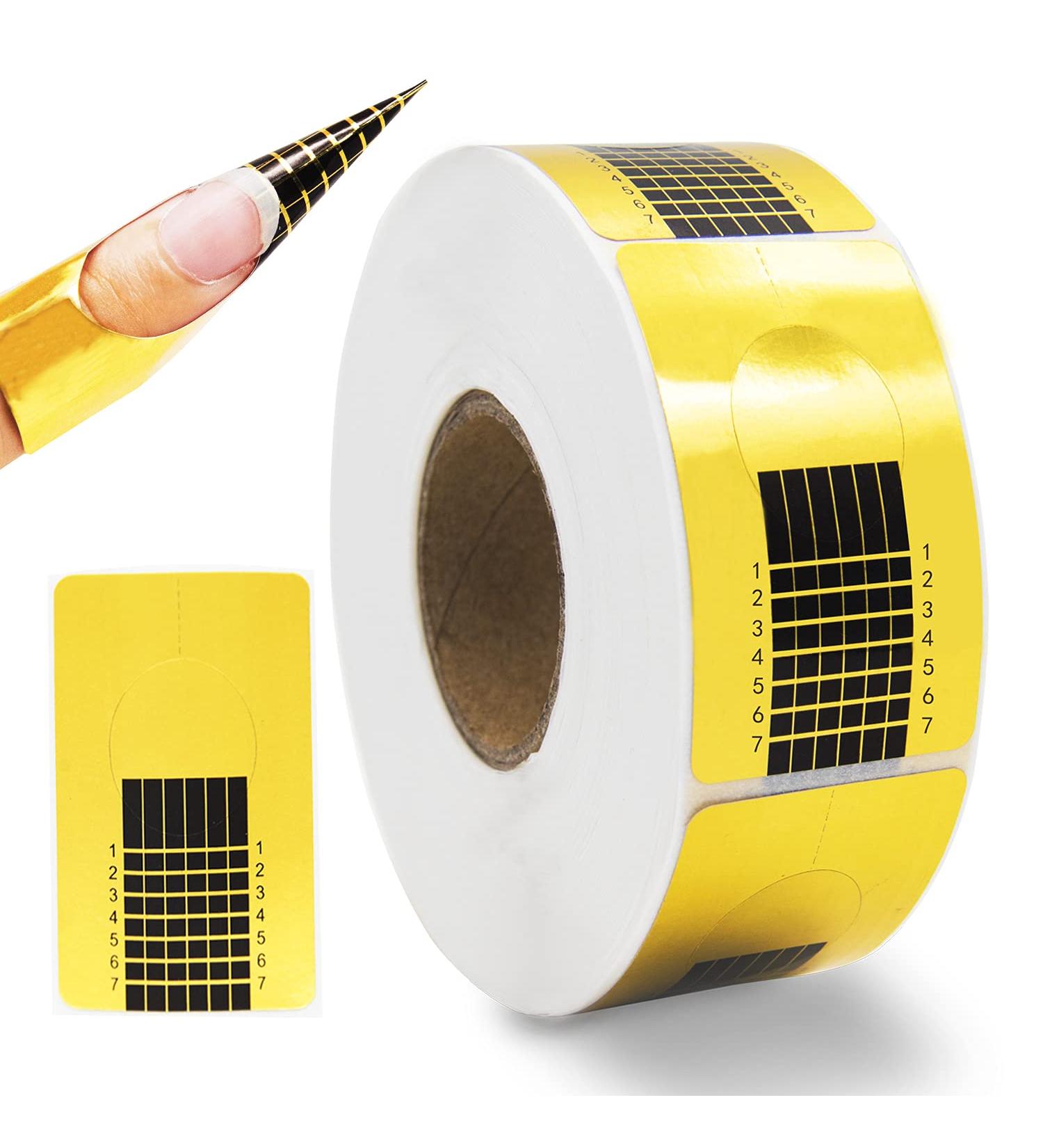 500 PCS Acrylic Nail Forms | Polygel Nail Extension Guide Stickers - Gel Nails Art Paper for DIY Manicure Design - Buy Online on GoSupps.com