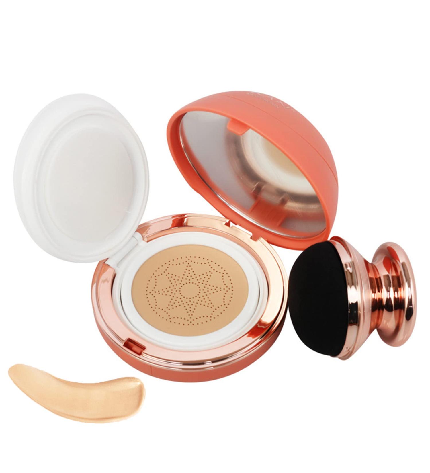 Mushroom Head Air Cushion CC Cream Full Coverage Concealer Create Natural Nude Make Oil Control Moisturizing BB Cream Foundation Cream 15 ml (2#Natural Color) 1 count (Pack of 1) 2#Natural Color - Buy Online on GoSupps.com