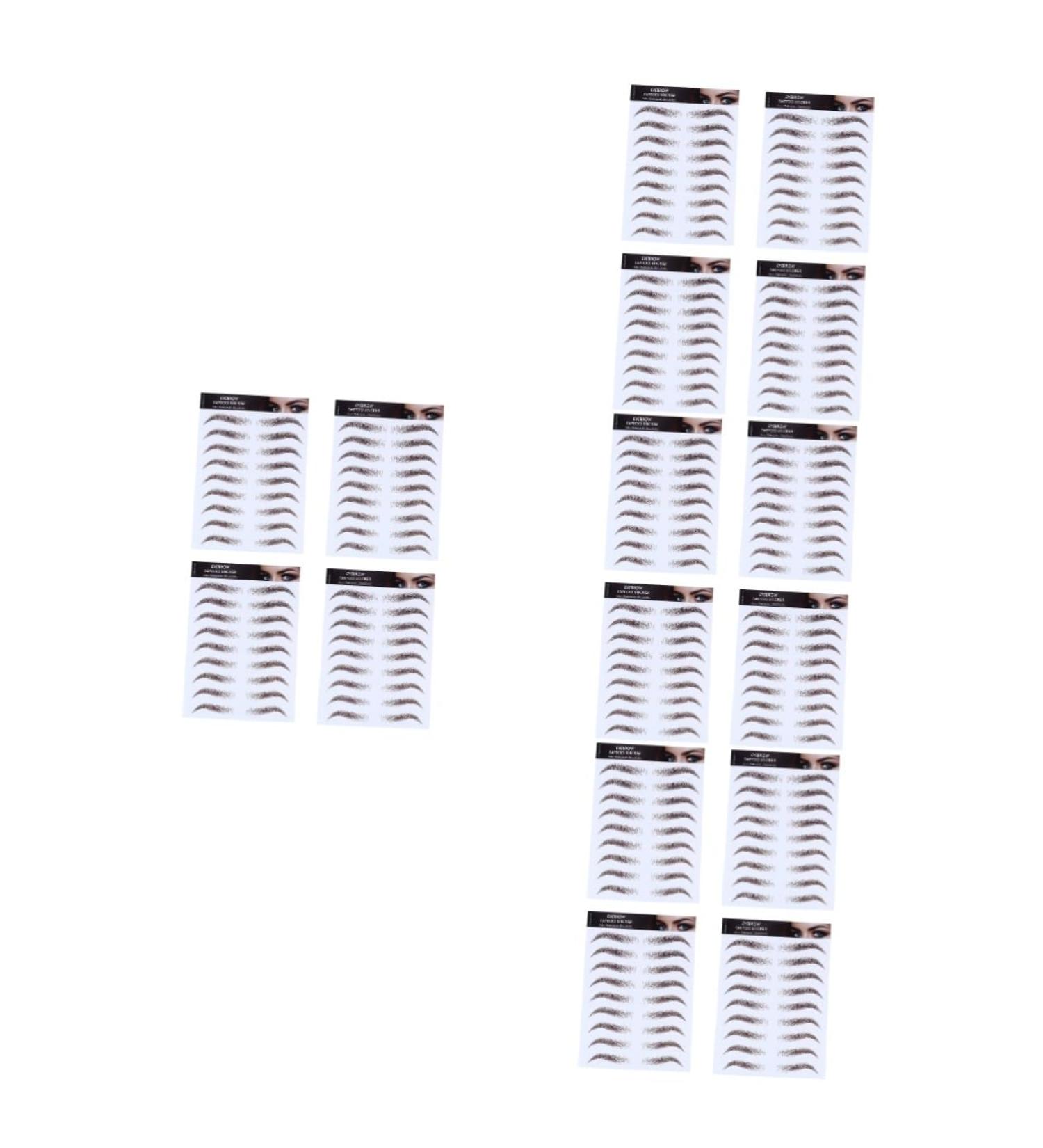 FOMIYES 16 Pcs Eyebrow Stickers Waterproof Makeup Eyebrow Grooming Stickers Imitation Eyebrow Stencil Modify - Buy Online on GoSupps.com