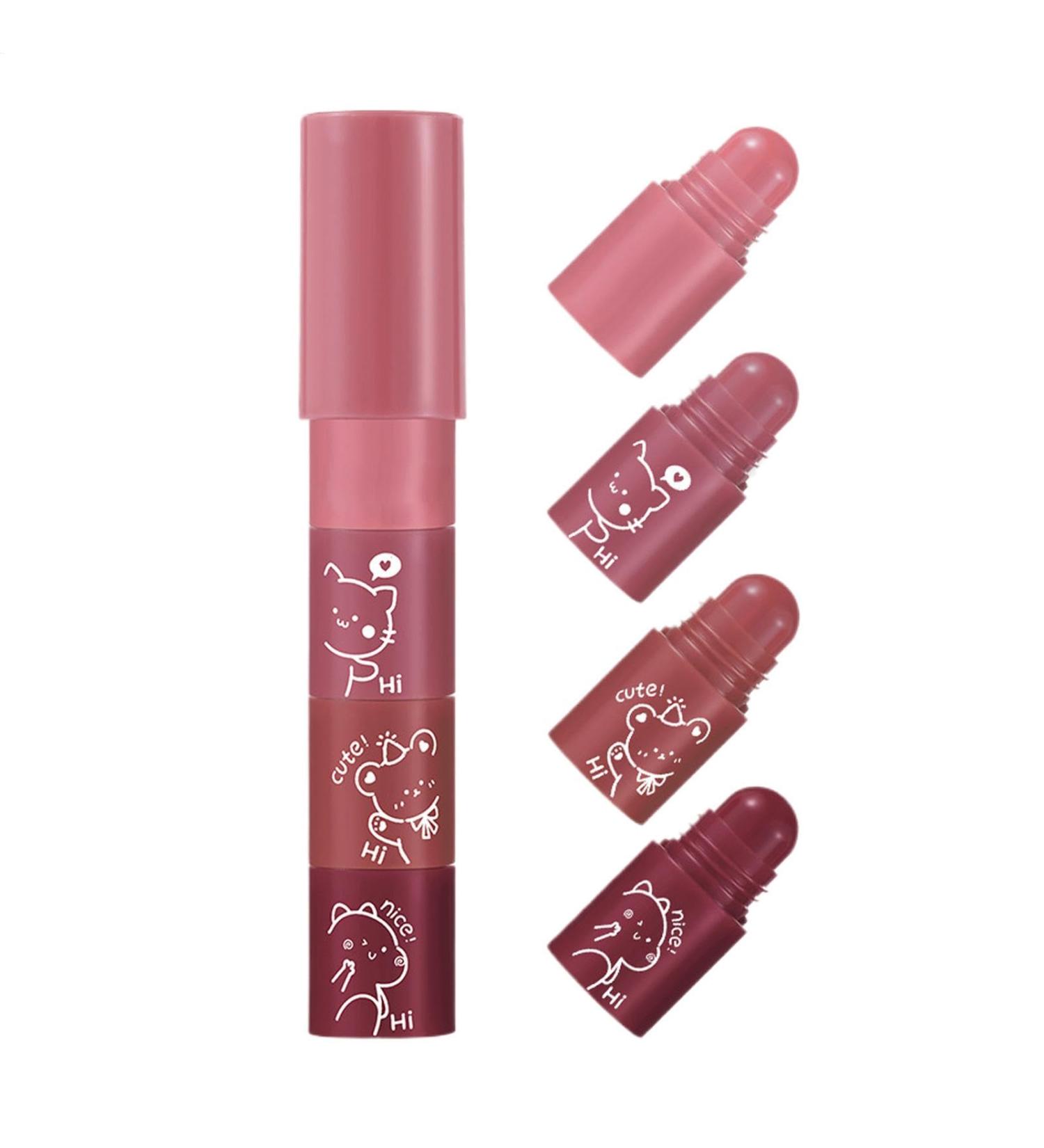 Dubbulon Makeup lip gloss matte lipsticksVelvet lipstick pencil Long Lasting Lip Gloss Set for Women Waterproof Portable Matte Lipstick Makeup Set B B - Buy Online on GoSupps.com