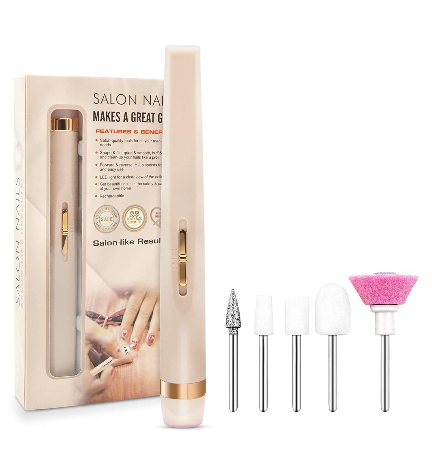 Pnyxeass Portable Electric Nail Drill - Compact Efile Salon Nails Kit for Home Use - Buy Online on GoSupps.com