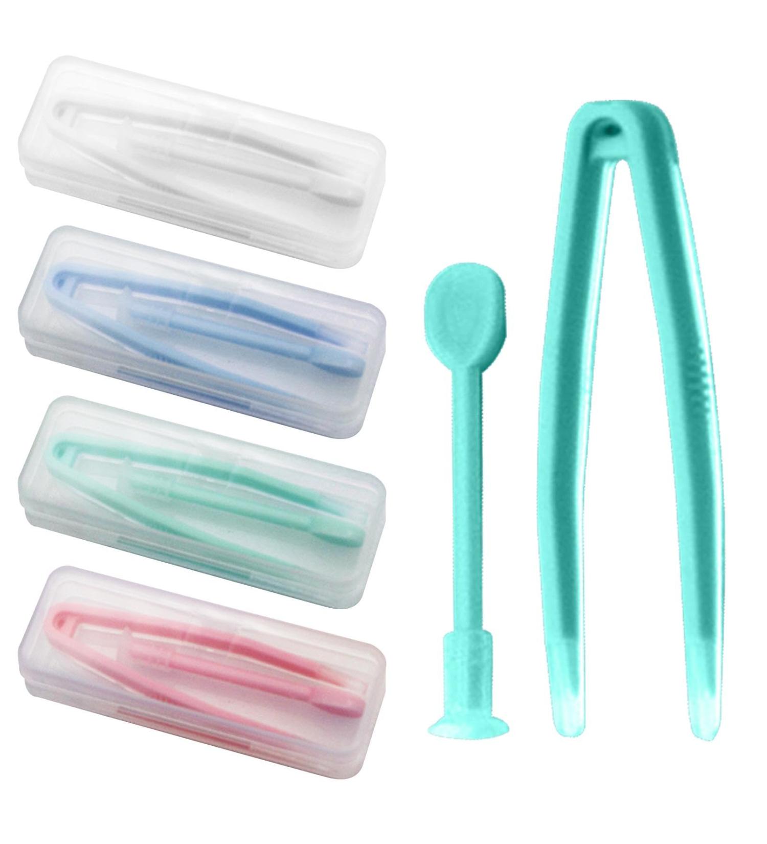 4 Pack Contact Lens Remover and Inserter Tool for Soft Lenses Portable Contact Lens Applicator with Tweezers Storage Case Suction Stick Handler with Soft Tip for Travelling - Buy Online on GoSupps.com