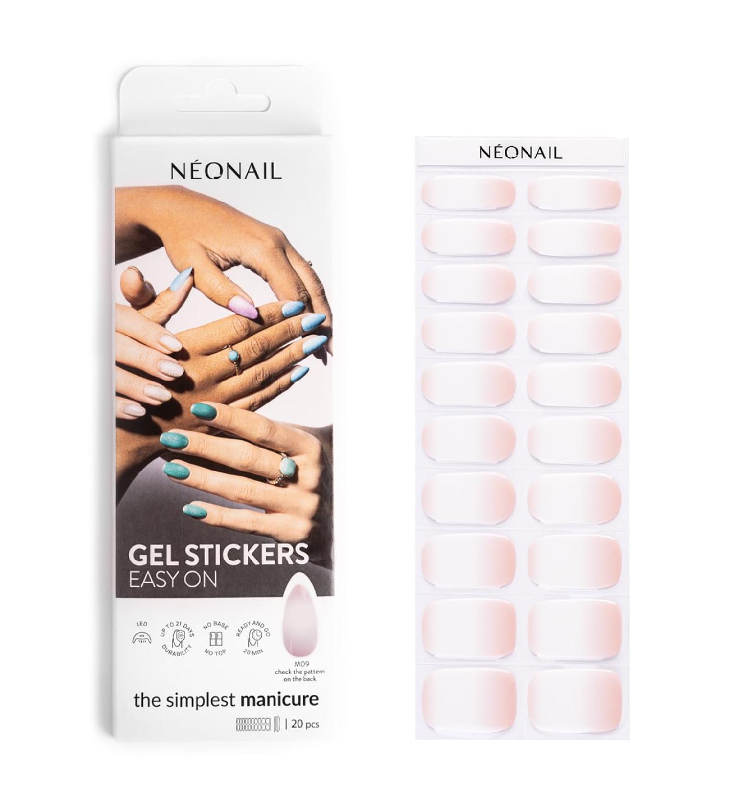 Neonail Gel UV Stickers M09 - 15 Patterns for Easy Nail & Feet Decoration | Multi-Design Gel Nail Stickers - Buy Online on GoSupps.com