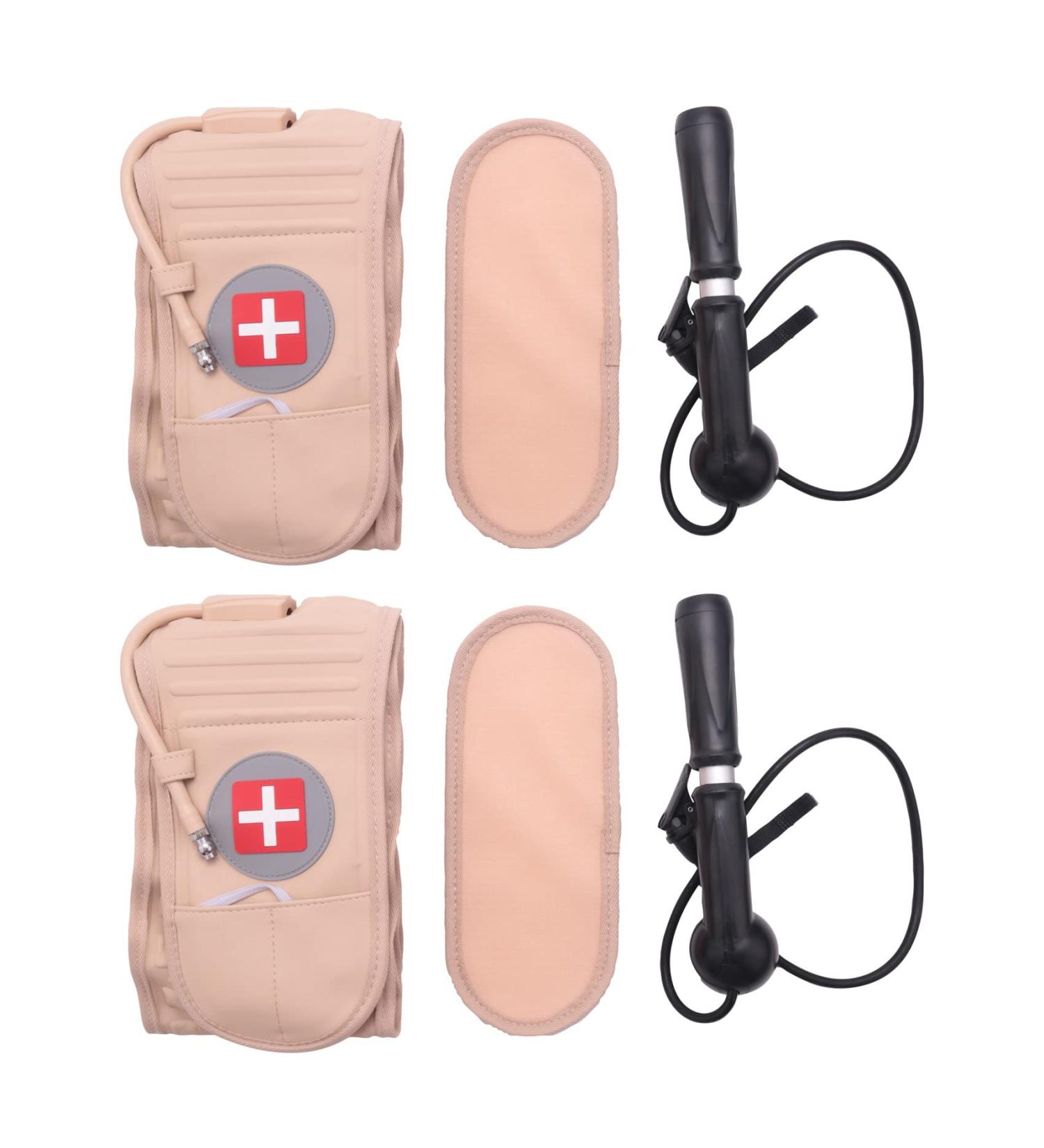 KTELI Lumbar Spinal-Air Back Belt - Air Traction Waist Support for Lower Back Pain Relief Fits 29"-49" Beige - International Shipping Available - Buy Online on GoSupps.com