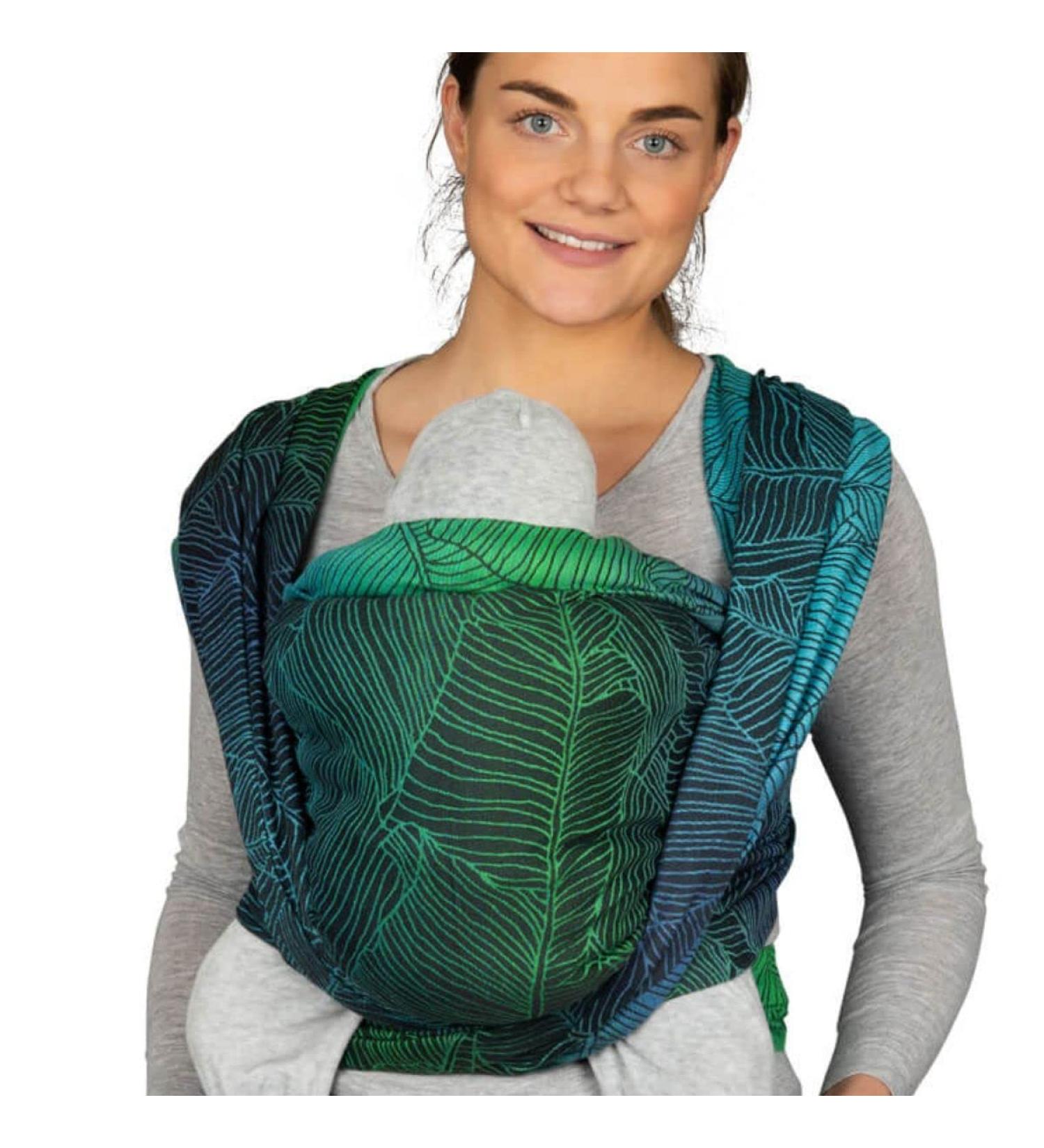 Hoppediz Woven Baby Sling Organic Cotton Birth to Toddler 4.60m Grenada Black | International Shipping - Buy Online on GoSupps.com