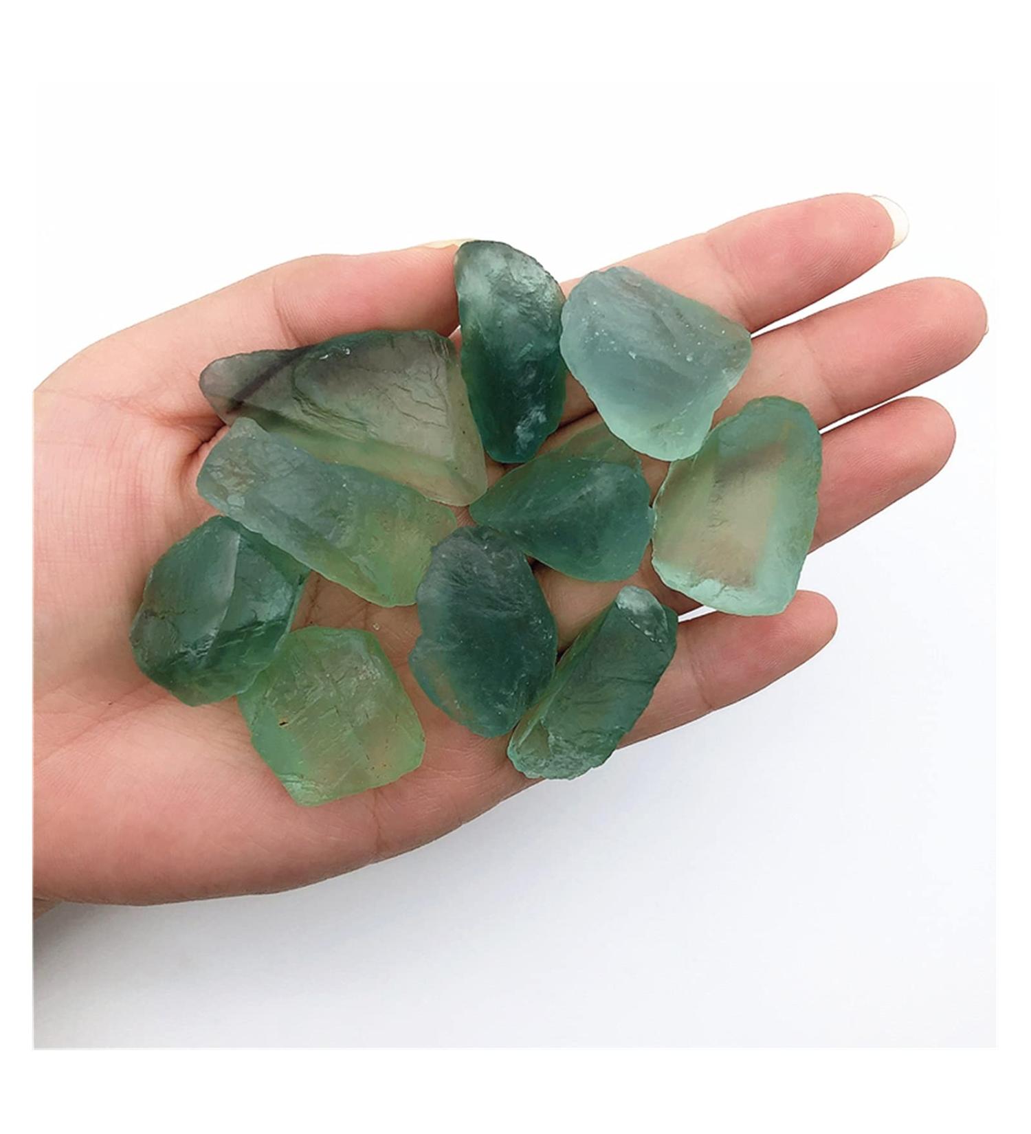 Natural Crystal Rough Natural Crystal Rough 25-30mm Natural Green Fluorite Quartz Crystals Raw Gemstones Rough Irregular Reiki Stones Natural Quartz Crystals - Buy Online on GoSupps.com