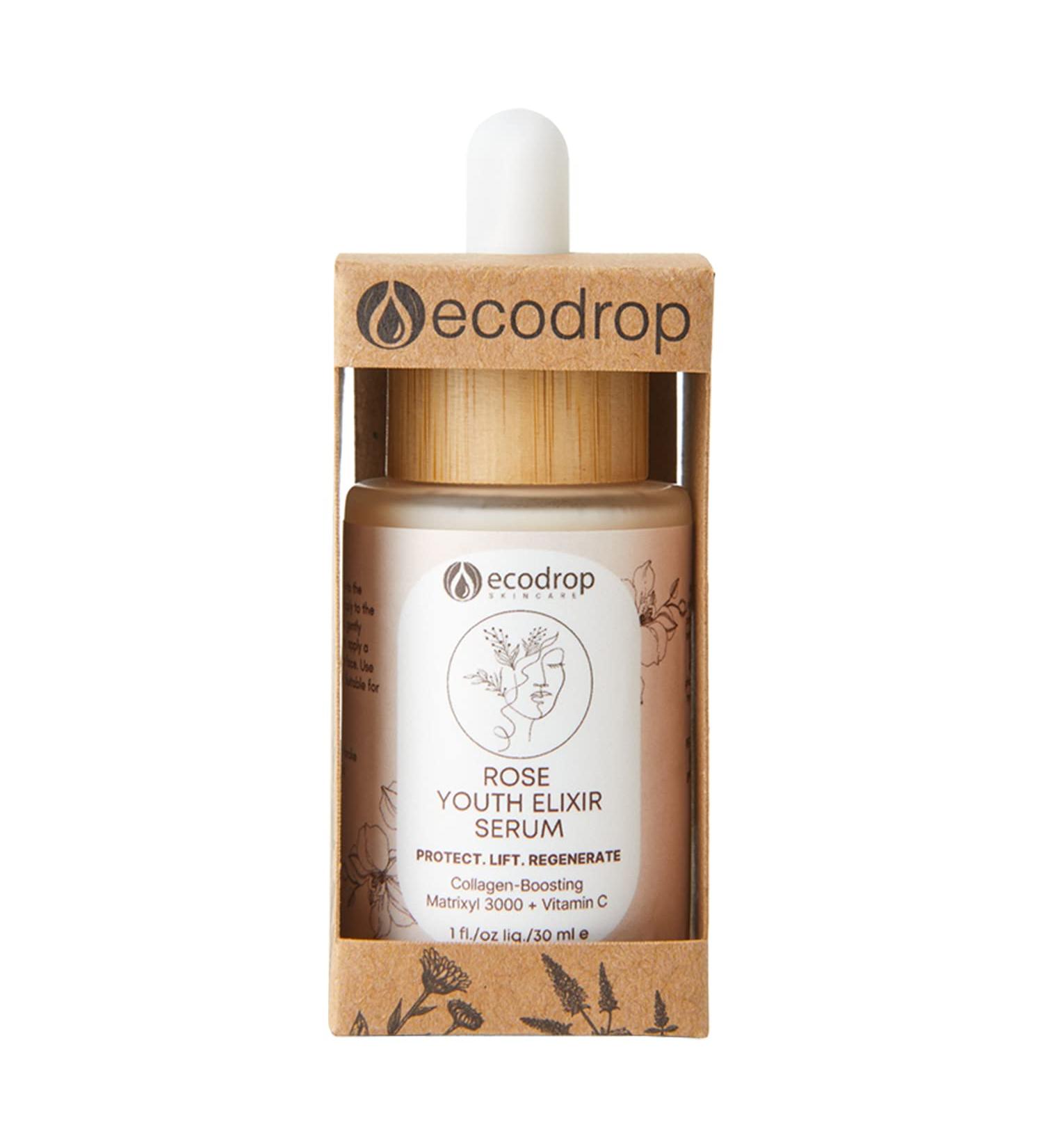 Ecodrop Matrixyl 3000 & Hyaluronic Acid Serum - 30ml | Powerful & Advanced Rose-Scented Daily Anti-Ageing & Anti-Wrinkle Facial Skin Repair Treatment with Vitamin C | Vegan & Cruelty-Free Skincare - Buy Online on GoSupps.com