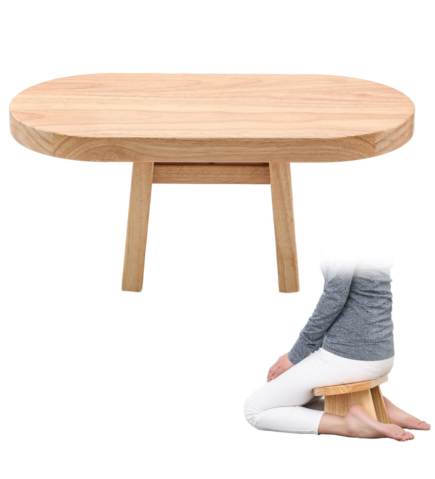 BEENSPIN Meditation Bench - Handcrafted Seiza Prayer Stool for Stable and Comfortable Meditation Practice - Buy Online on GoSupps.com