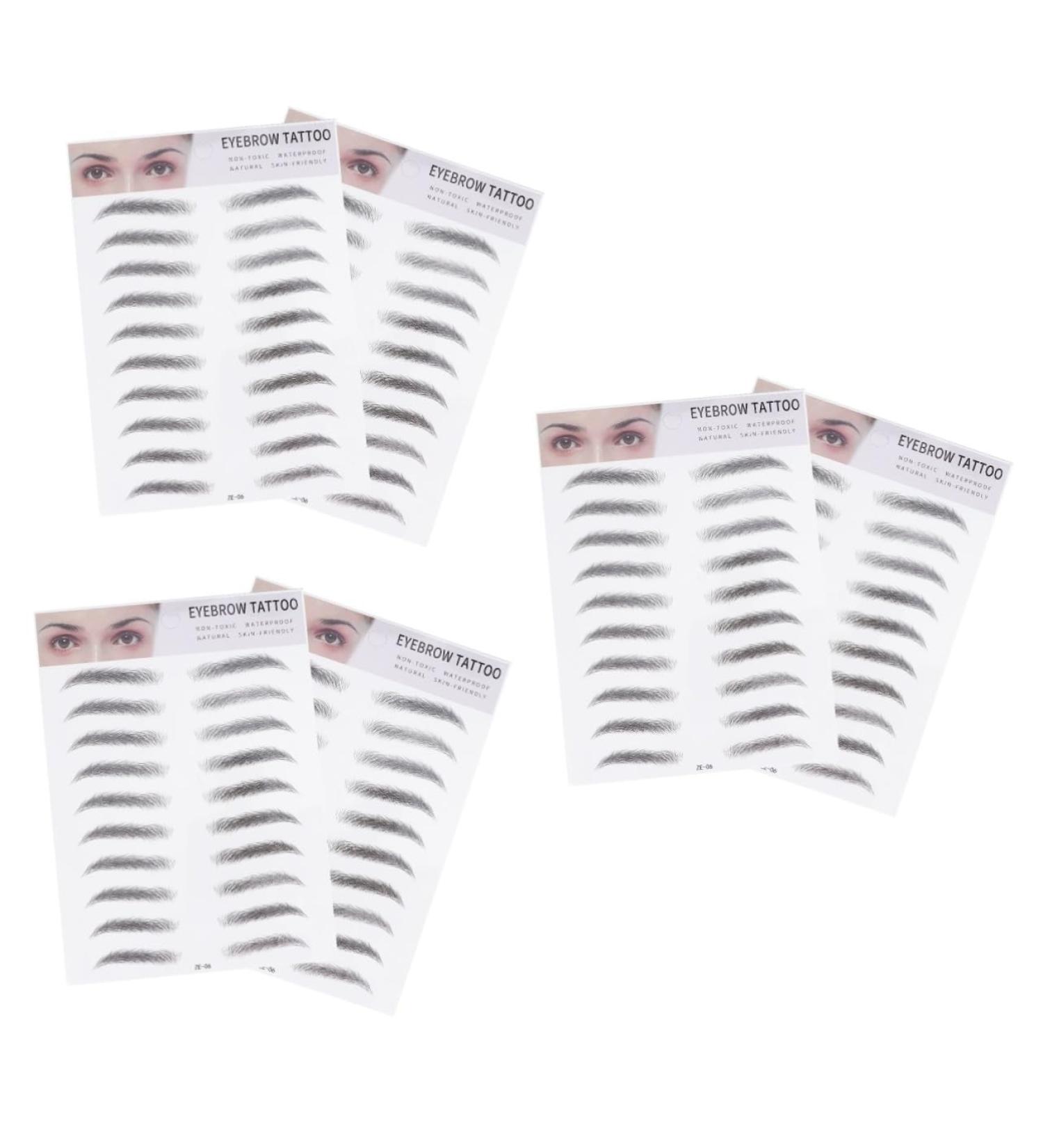 FOMIYES 6 Pcs 3d Eyebrow Stickers Natural Eyebrow Stickers Eyebrows Artificial Eyebrow Water Proof Tool 6d - Buy Online on GoSupps.com