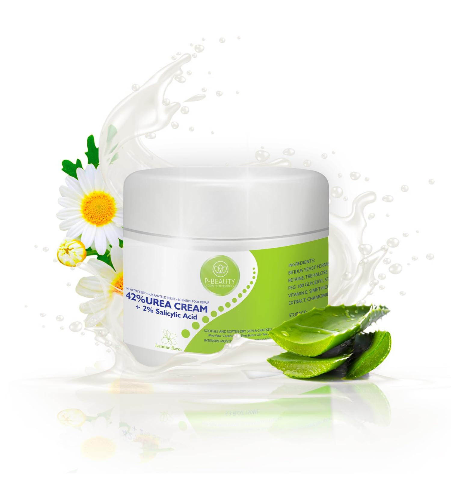 P-Beauty 42% Urea Cream | 2% Salicylic Acid | 150g Urea Foot Cream | With Aloe Vera Tea Tree Oil for Deep Hydration and Skin Softening - Buy Online on GoSupps.com