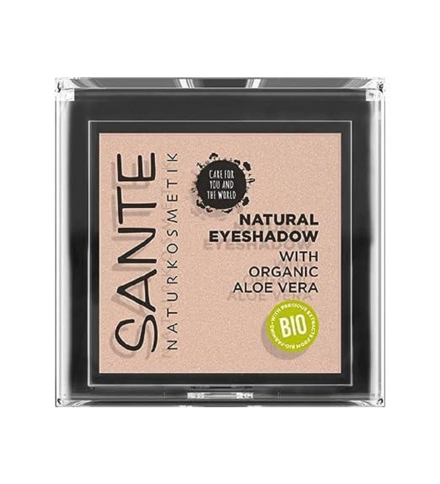 Sante Naturkosmetik Natural Eyeshadow 01 Pearly Opal - Organic Matte Vegan Eyeshadow with Natural Extracts - 1.8g International Shipping - Buy Online on GoSupps.com