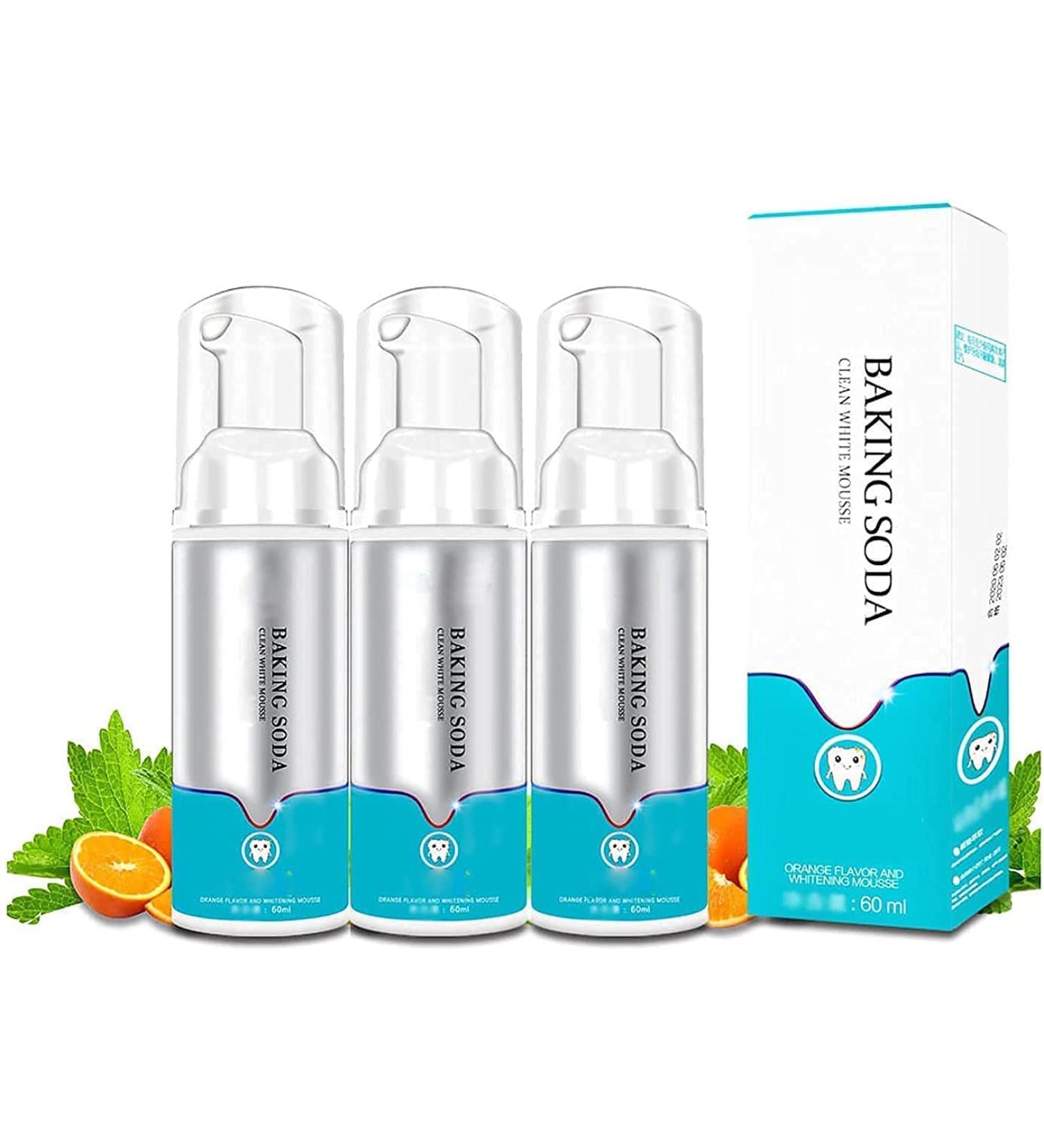 Brightify 3-Piece Mousse Foam Whitening Toothpaste Set | Deep Cleaning Intensive Stain Removal & Fresh Breath - Premium Oral Care - Buy Online on GoSupps.com