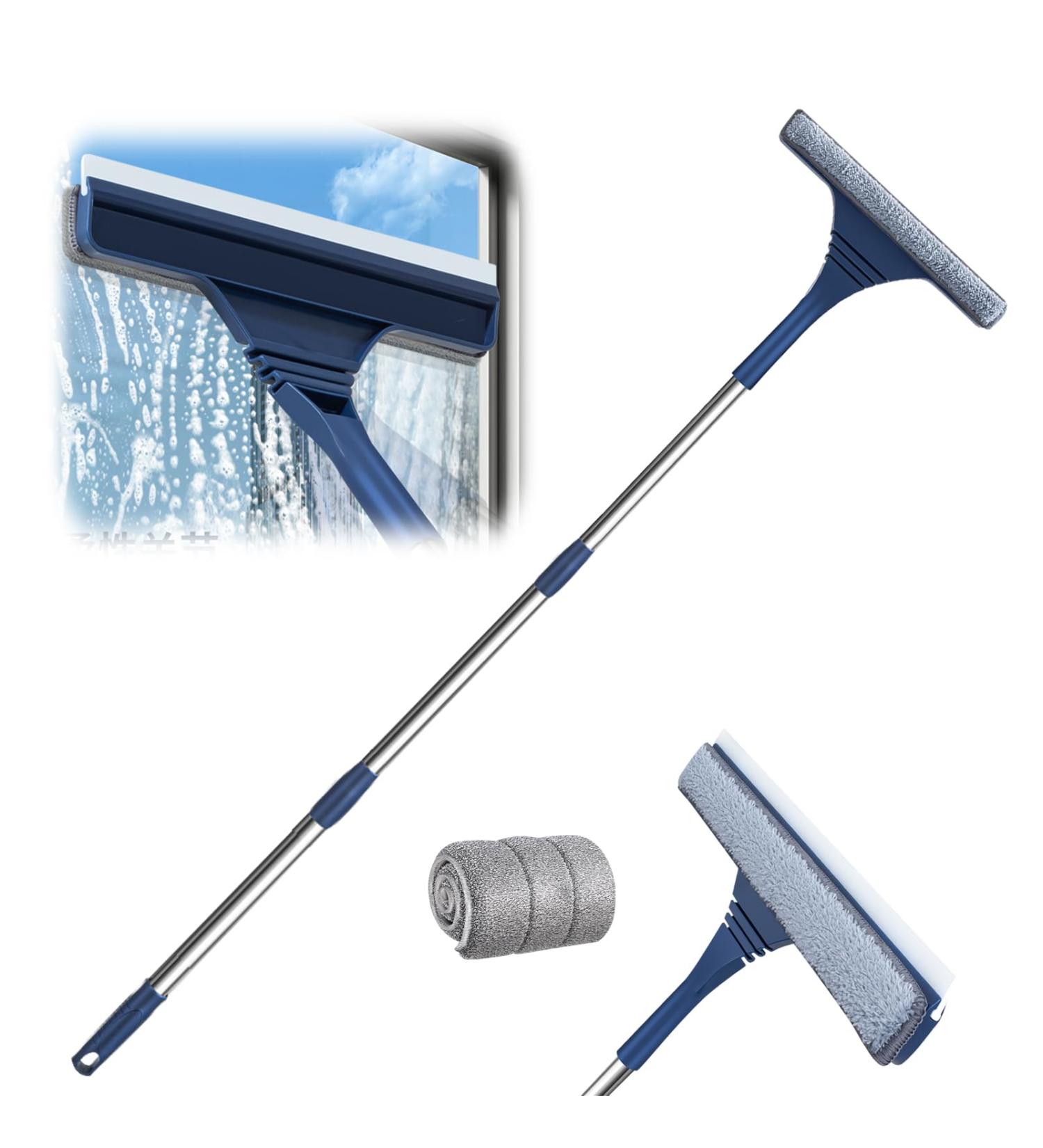 Window Cleaner with Telescopic Handle Professional Window Wiper Cleaner Telescopic Window Washer with Bendable Head Glass Cleaning Tools for High Windows Indoor and Outdoor Use (135 cm) 135 Cm. - Buy Online on GoSupps.com