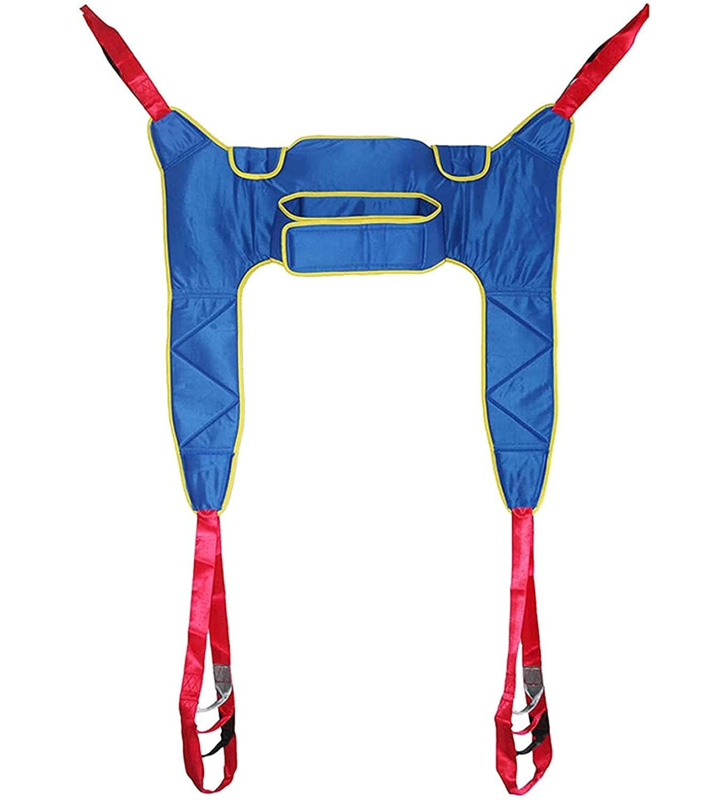 Patient Lift Toileting Sling Lift Equipment Bariatric Handicap Lift Commode Sling Transfer Belt Divided U Slings with Four Point Support Full Body Sling 0620 - Buy Online on GoSupps.com