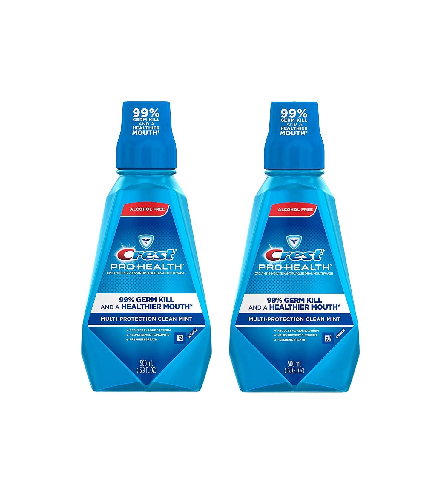 Crest Pro Health Multi-Protection Mouthwash Alcohol Free Clean Mint 16.9 fl oz (500 ml)