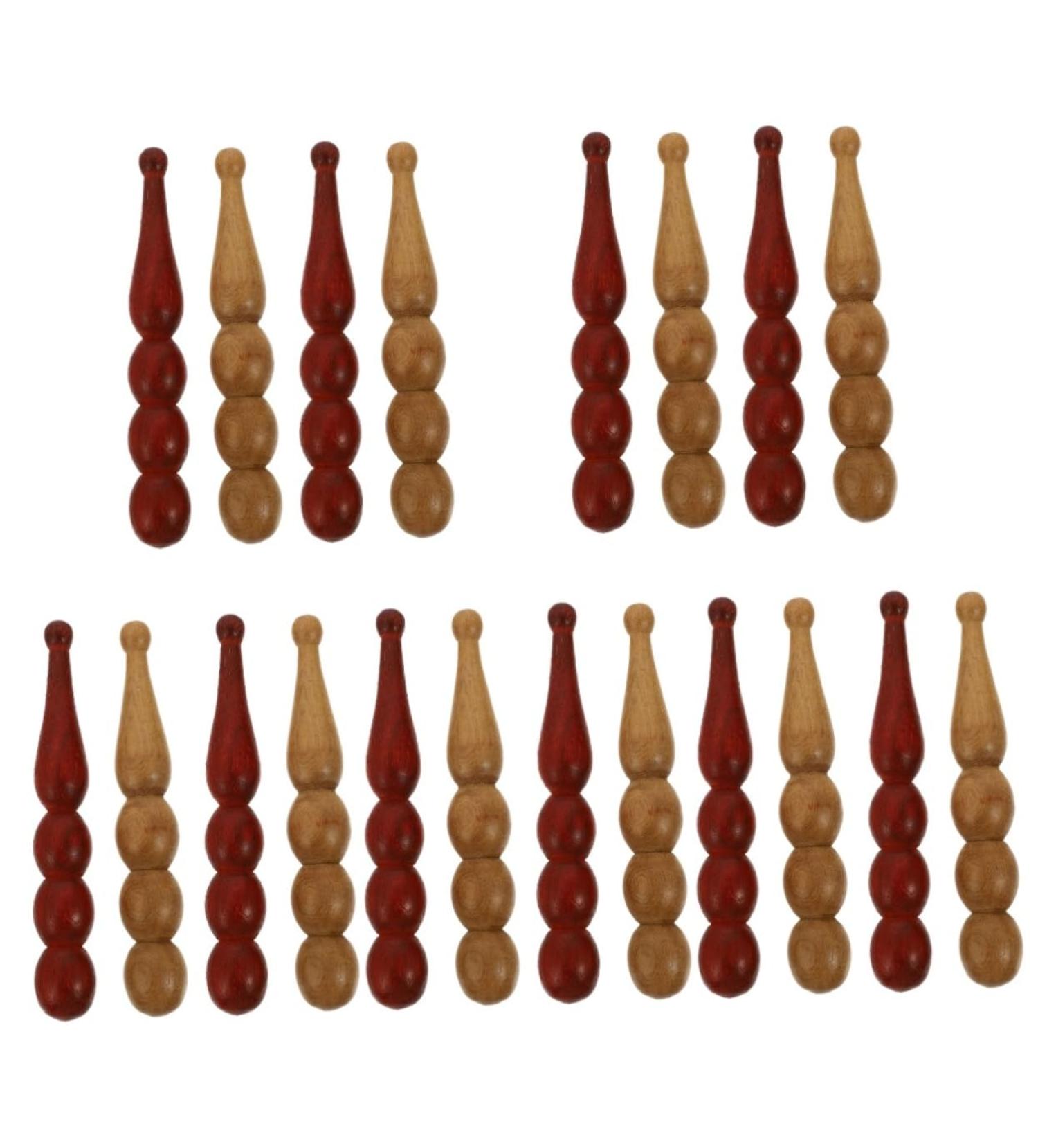 Ultechnovo 20 STK Pearl Massage Stick | Wooden Bodystick & Gua Sha Tool for Foot & Body Massage | Acupuncture Point Relief | Fragrant Wood Cosmetics - Buy Online on GoSupps.com
