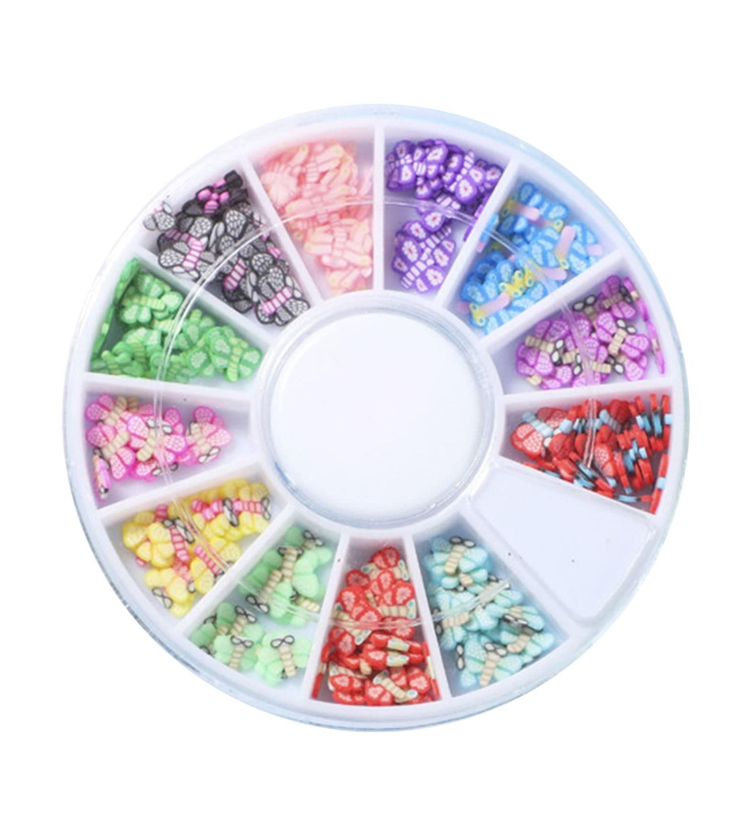 Remorui Mini Colorful Nail Art Slices - 3D Fruit & Flower Polymer DIY Charms for Unique Nail Designs - Buy Online on GoSupps.com
