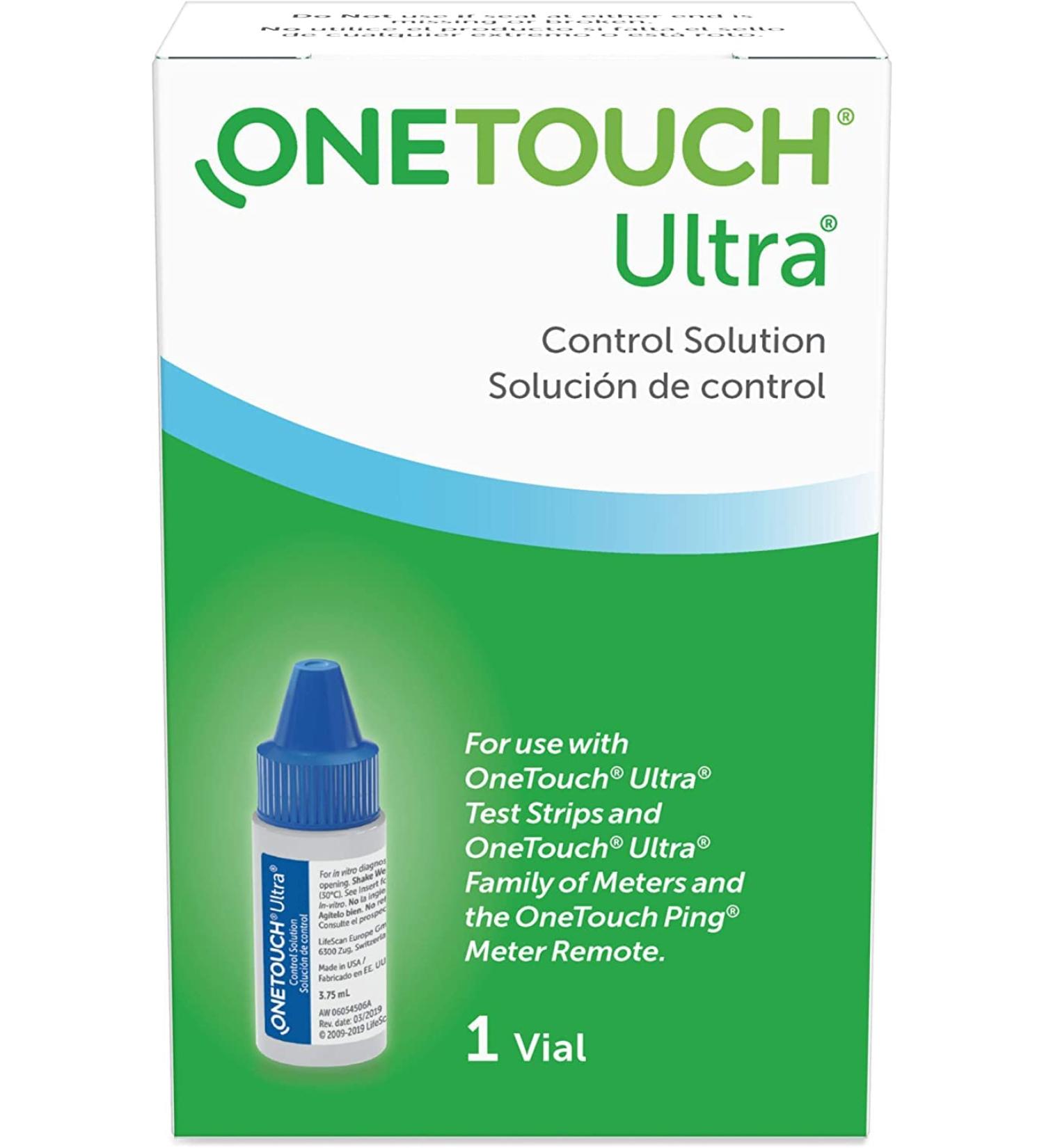 Lifescan 2 Vials Onetouch Ultra Control Solution