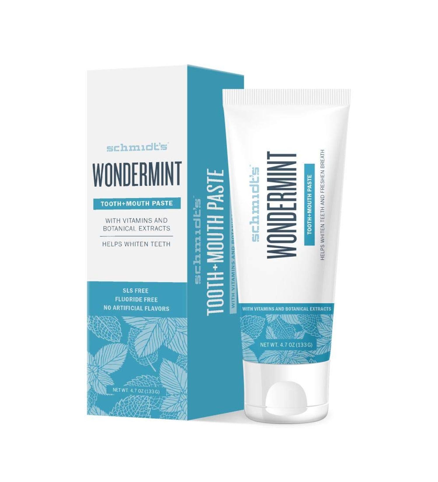 Schmidt's Wondermint Toothpaste | Fresh Breath & Vegan Dental Care | 100ml | International Shipping - Buy Online on GoSupps.com